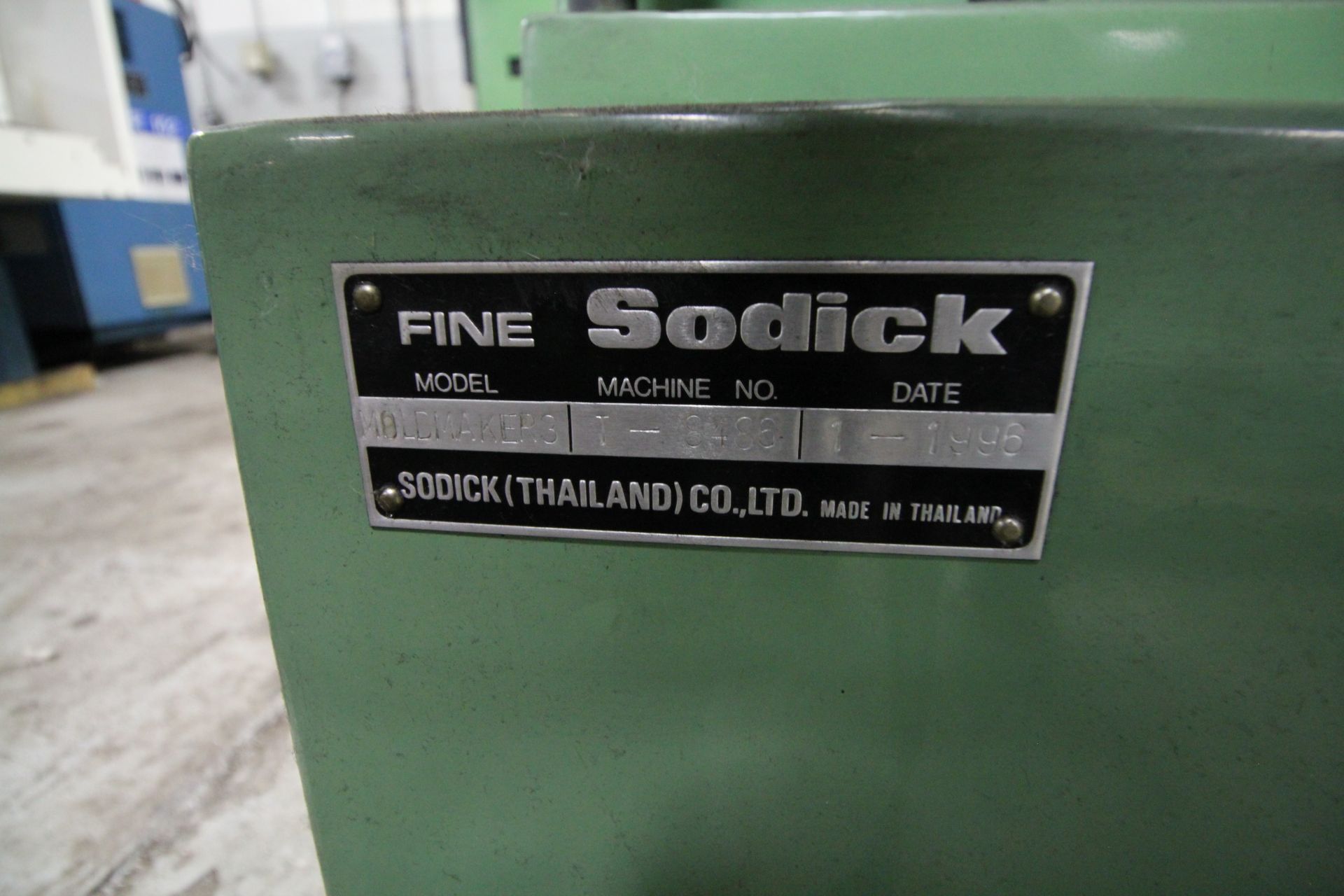 SODICK MOLD MAKER 3 CONVENTIONAL SINKER TYPE EDM WITH NF40 CNC CONTROLLER, SN T-8486 - Image 10 of 10