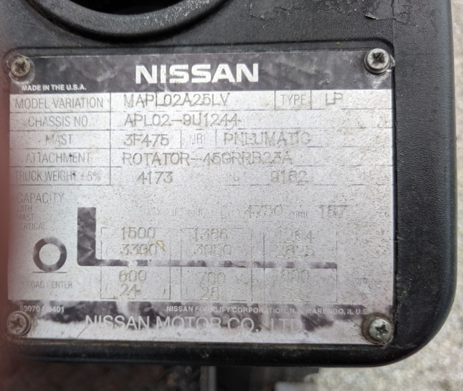 Nissan Forklift - Image 3 of 3