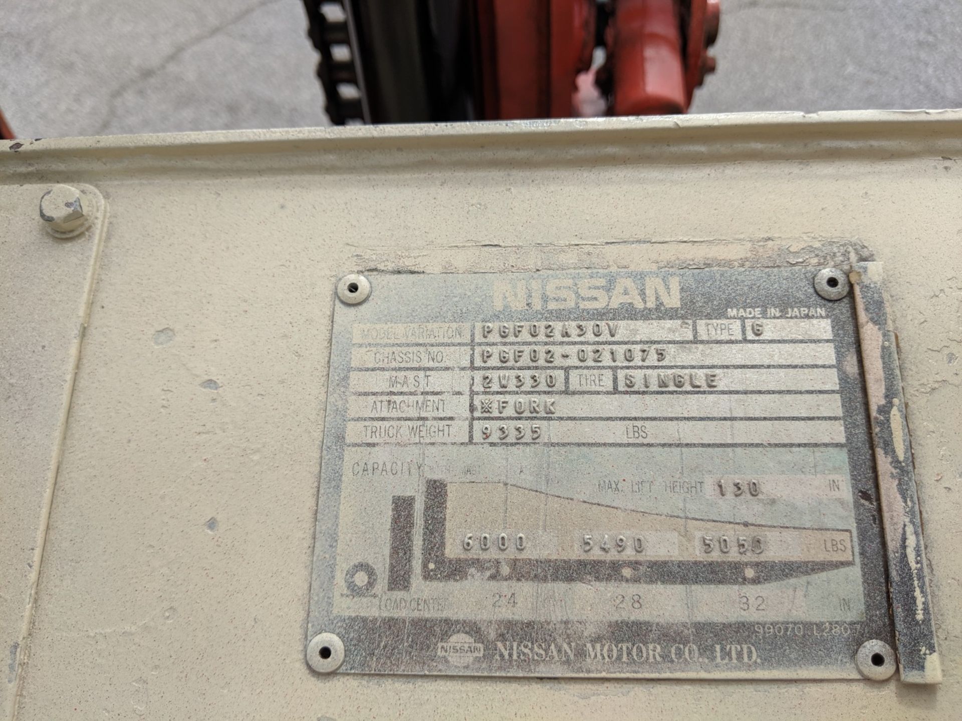Nissan Forklift - Image 4 of 4