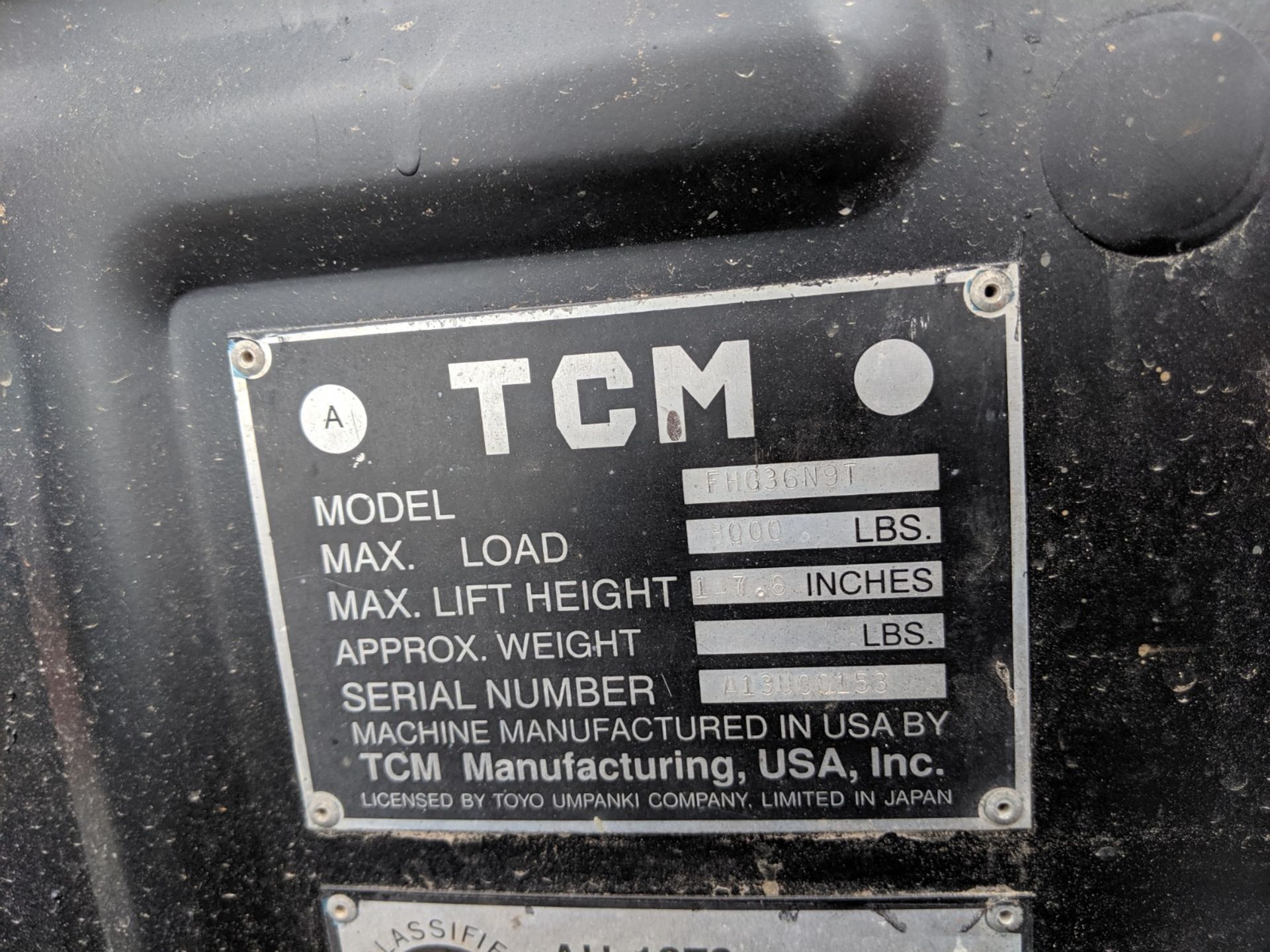 TCM Forklift - Image 3 of 3