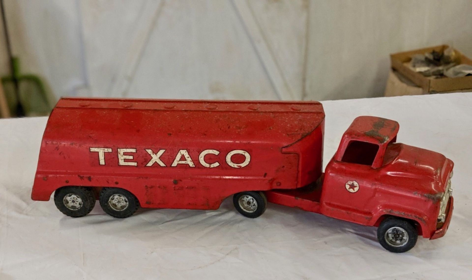 Moline Pressed Steel Company Buddy L Texaco fuel tanker truck - Image 2 of 5