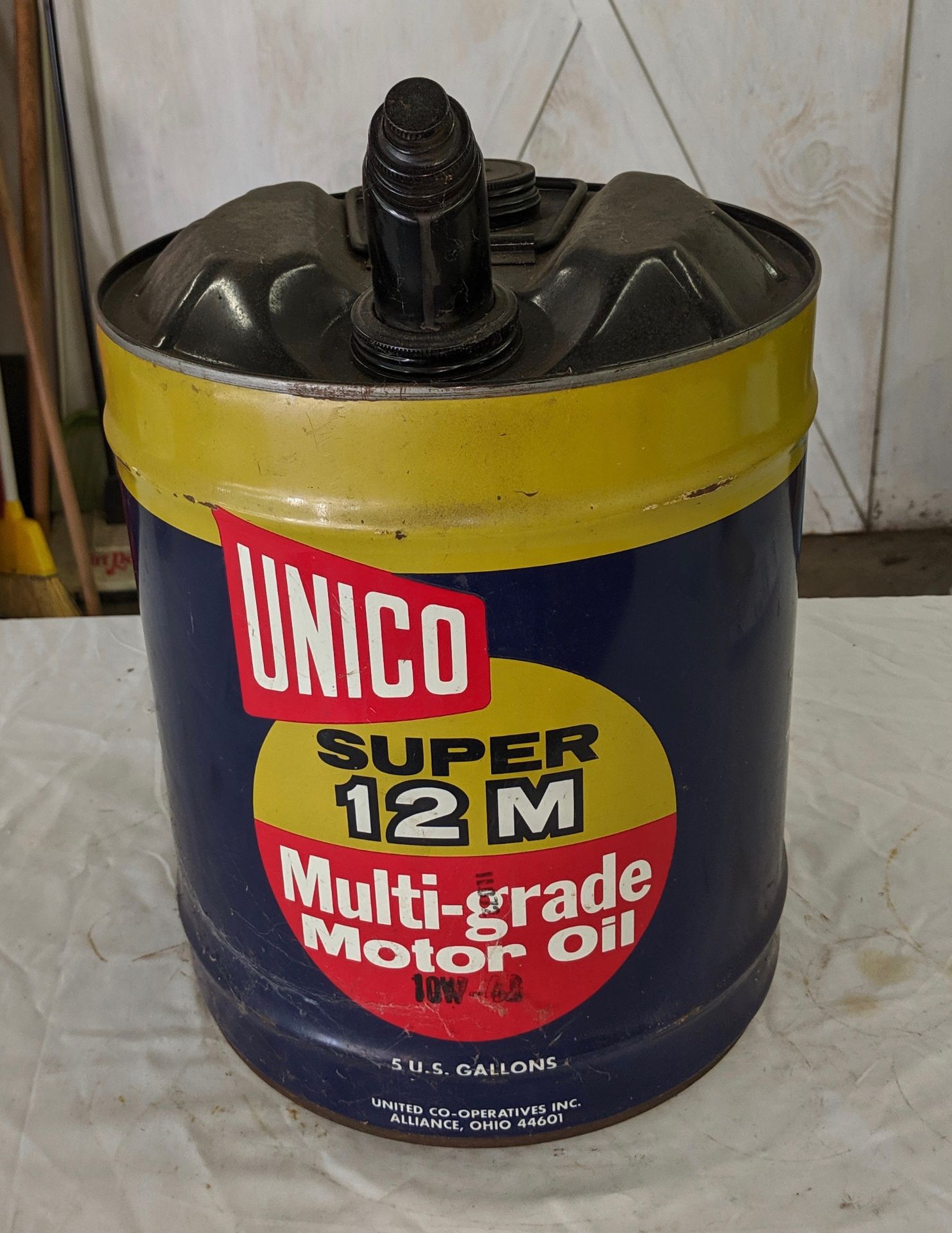 Unico Super 12-M multi-grade motor oil 5 gallon container - Image 2 of 2