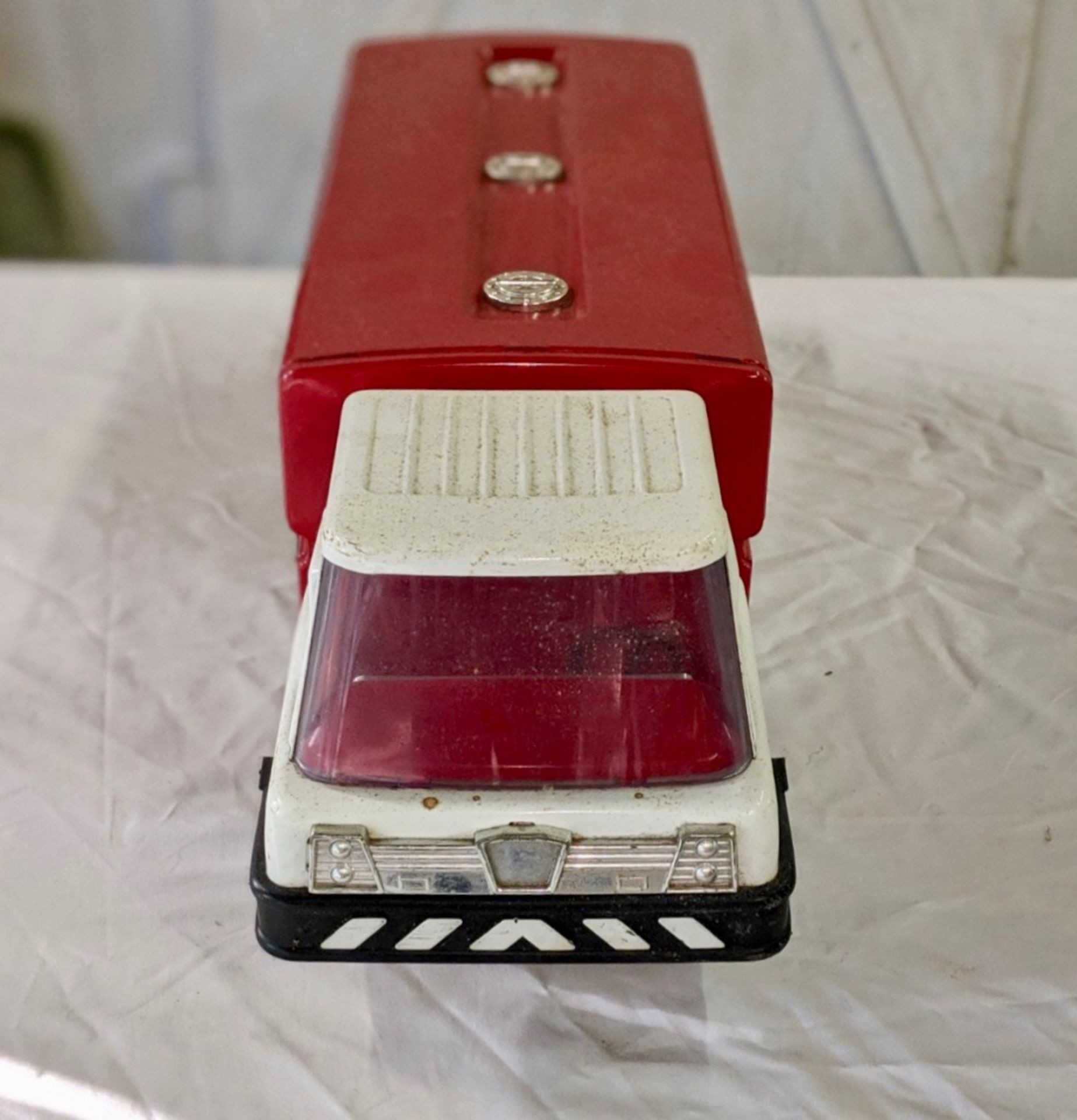 1960's Texaco pressed steel fuel tanker toy truck - Image 4 of 5