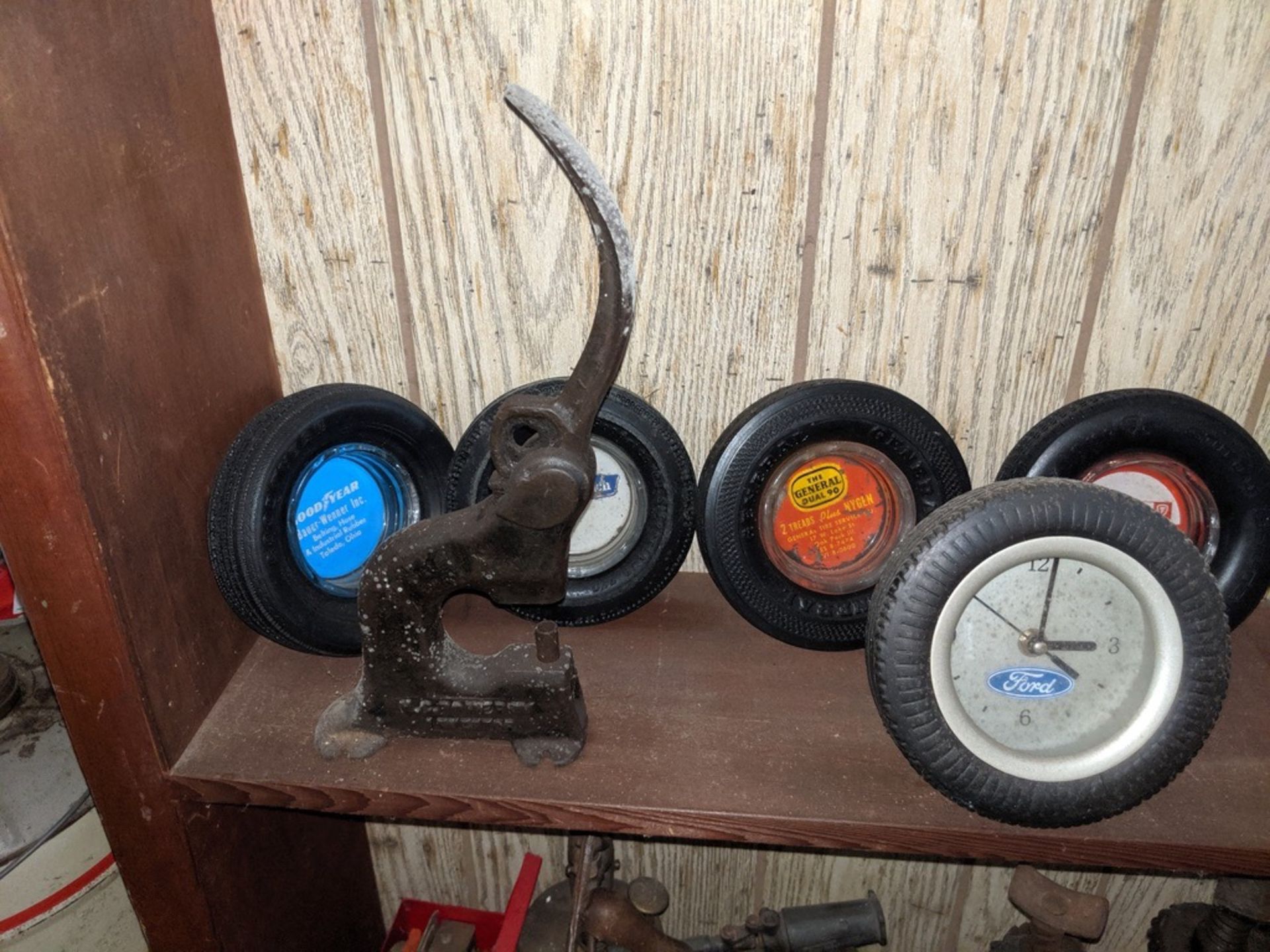 Tire Type Ashtrays and Ford Tire Clock