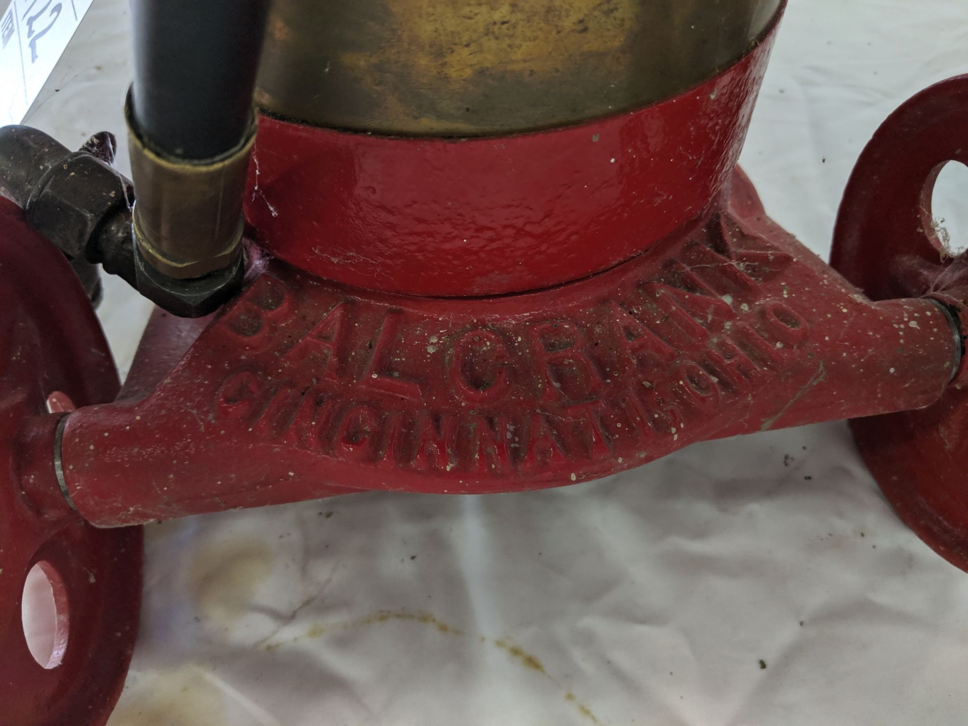 Balcrank Type D No. 25538 foot pedal lubrication pump mfd by The Cincinnati Ball Crank Co. - Image 3 of 3