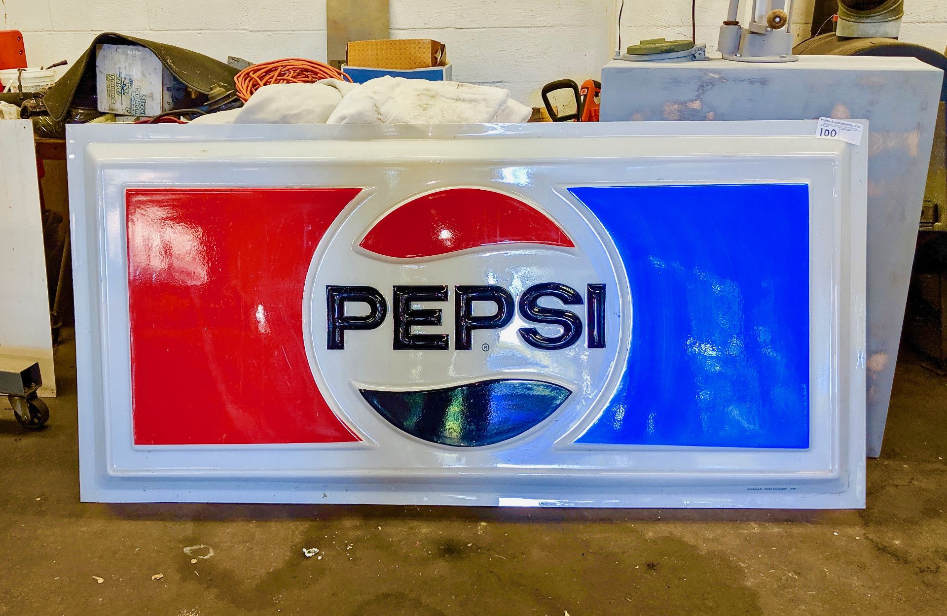 Large Pepsi Sign 72" x 35" - Great Color
