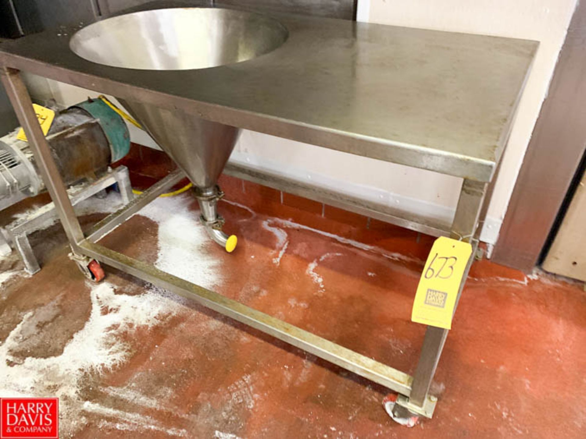 S/S Funnel Blending Table - Rigging Fee: $ 150