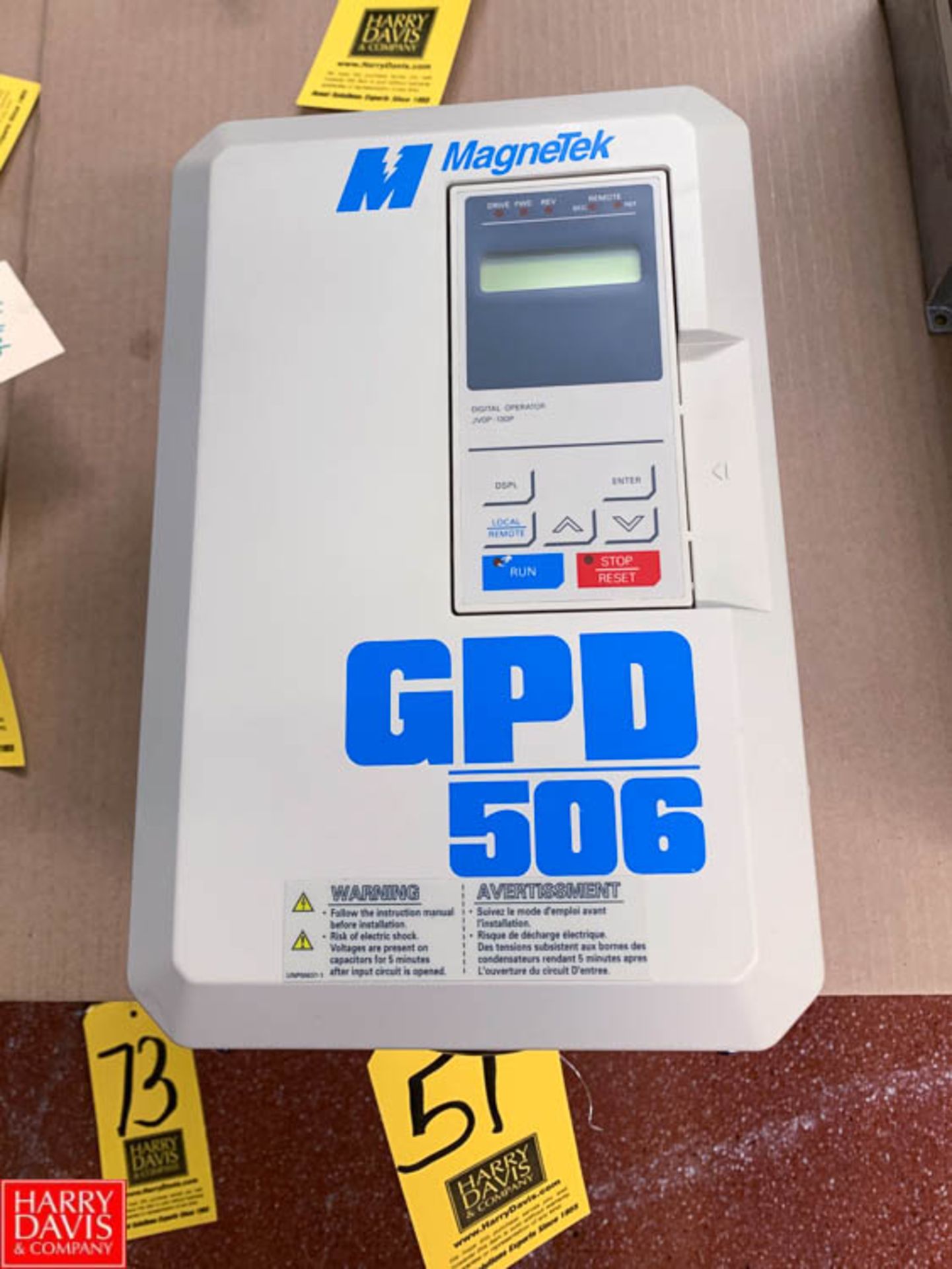 NEW Magnetek Variable Frequency Drive Model GPD506V-B014 - Rigging Fee: $ 35