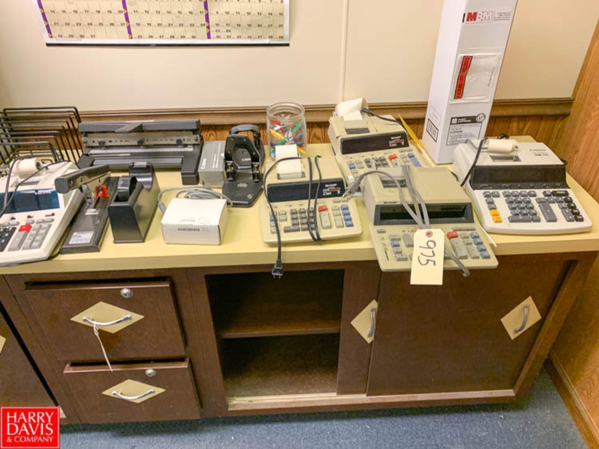 Sharp Calculators, Staplers, Tape Dispensors, Etc. - Rigging Fee: $ 35