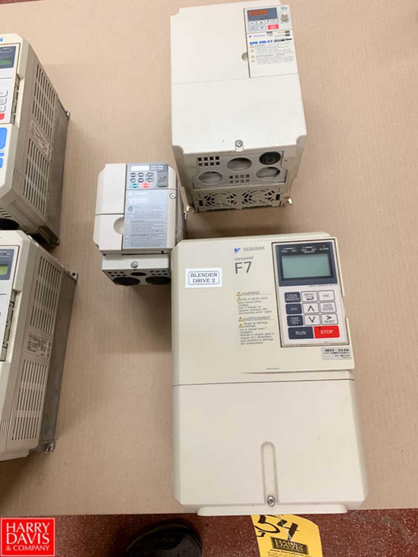 Yaskawa Variable Frequency Drives Model F7, and V1000 - Rigging Fee: $ 35