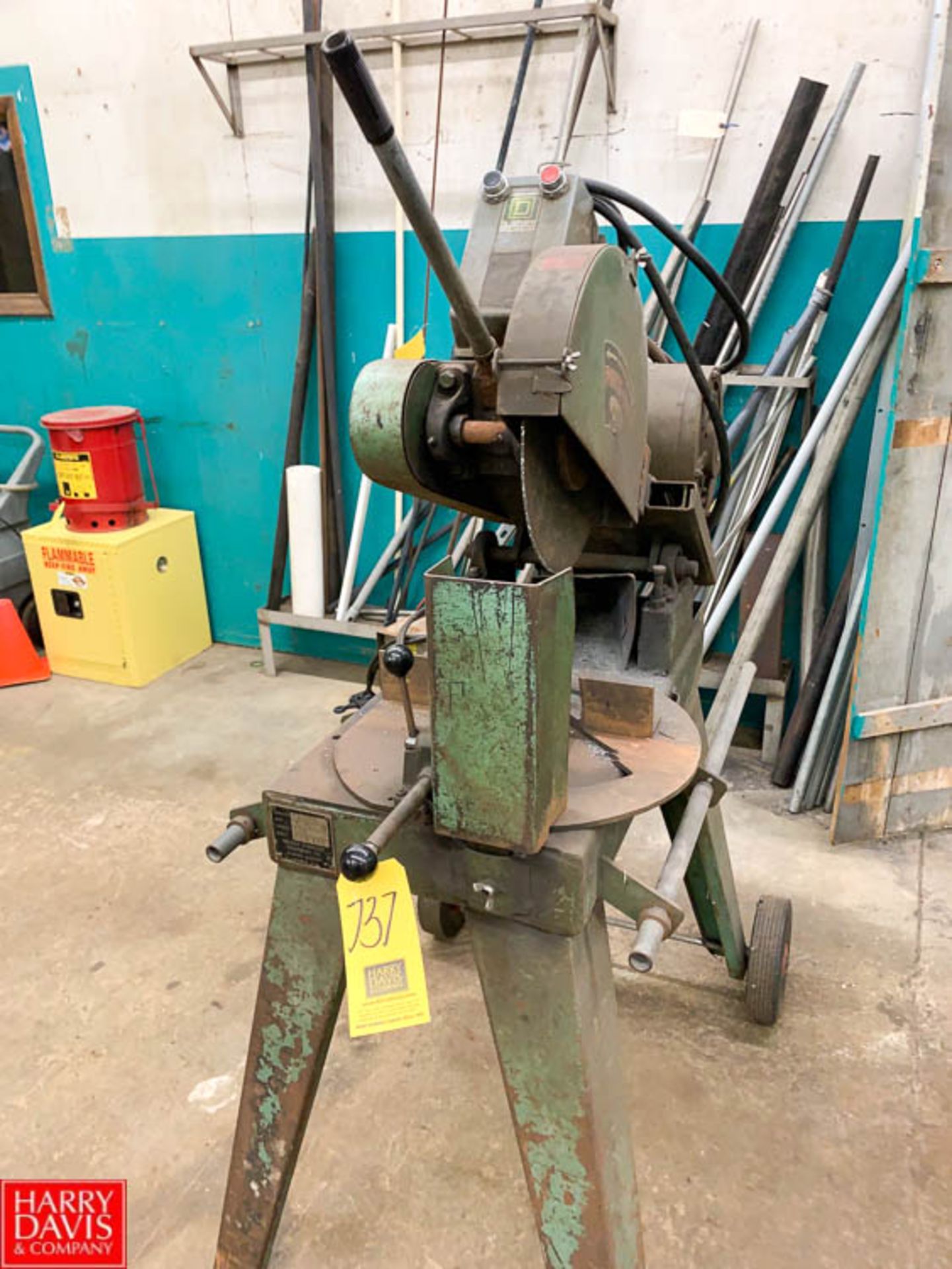 Walker porta-Cut Chop Saw Model AC16D - Rigging Fee: $ 50