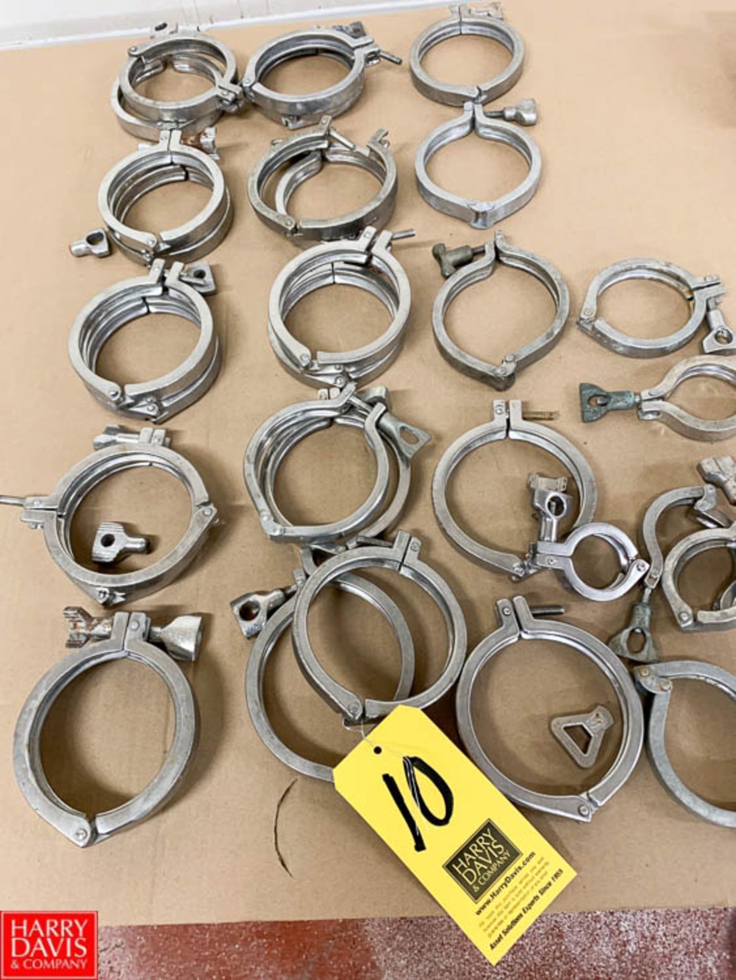 S/S Clamps, 4" to 1.5" - Rigging Fee: $ 35