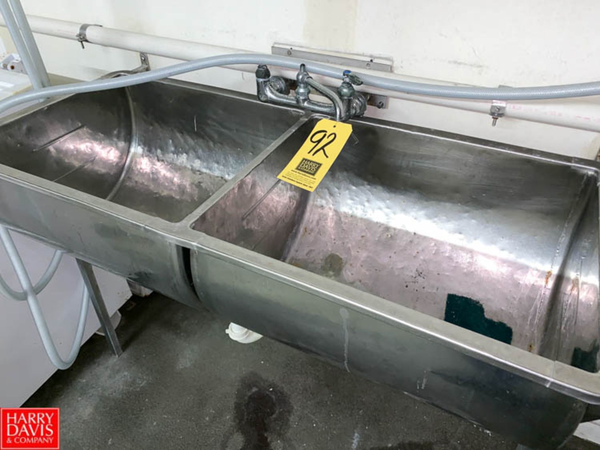 S/S 2-Bowl Wash Sink - Rigging Fee: $ 25
