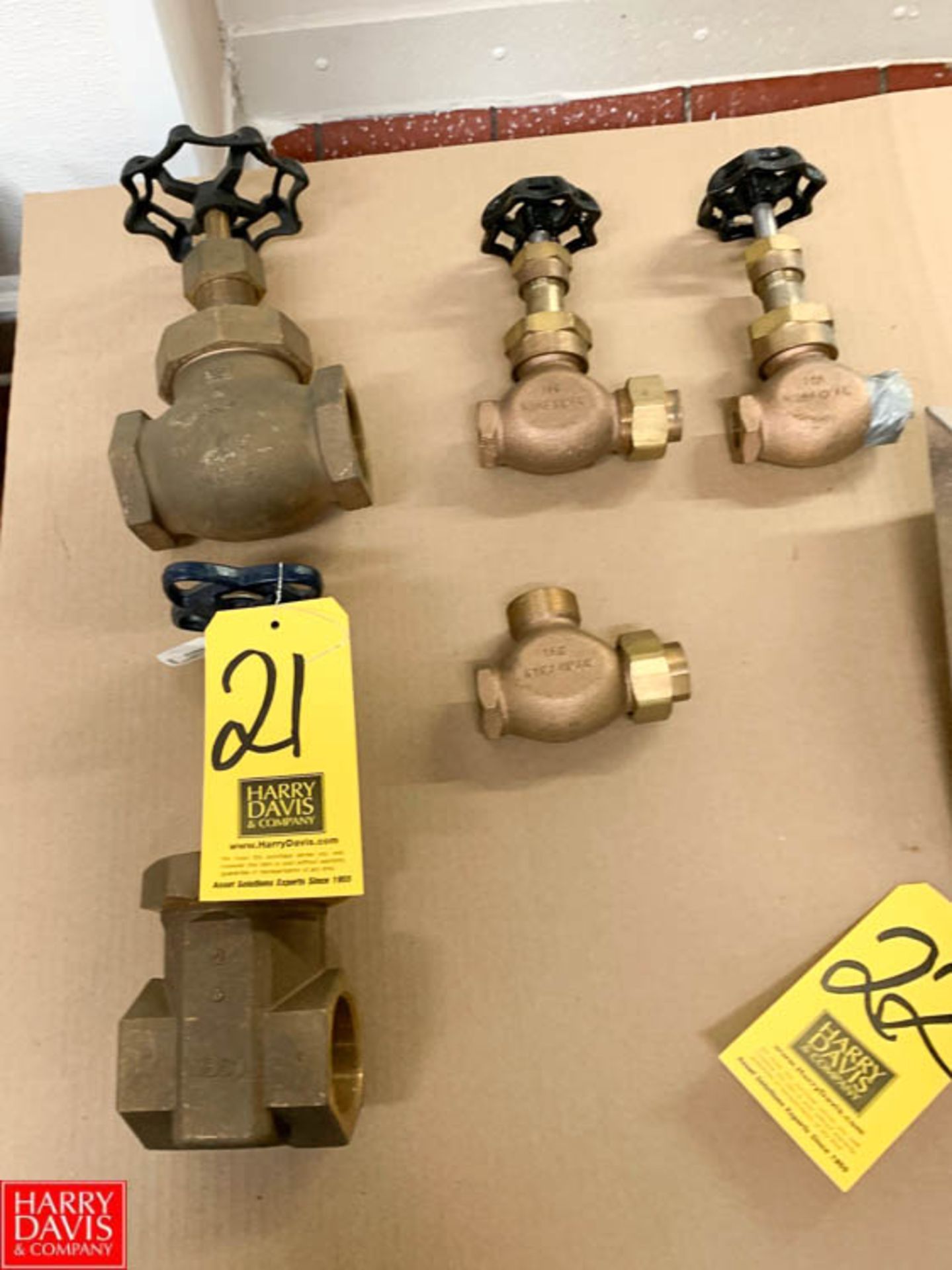Brass Valves up to 2" - Rigging Fee: $ 35