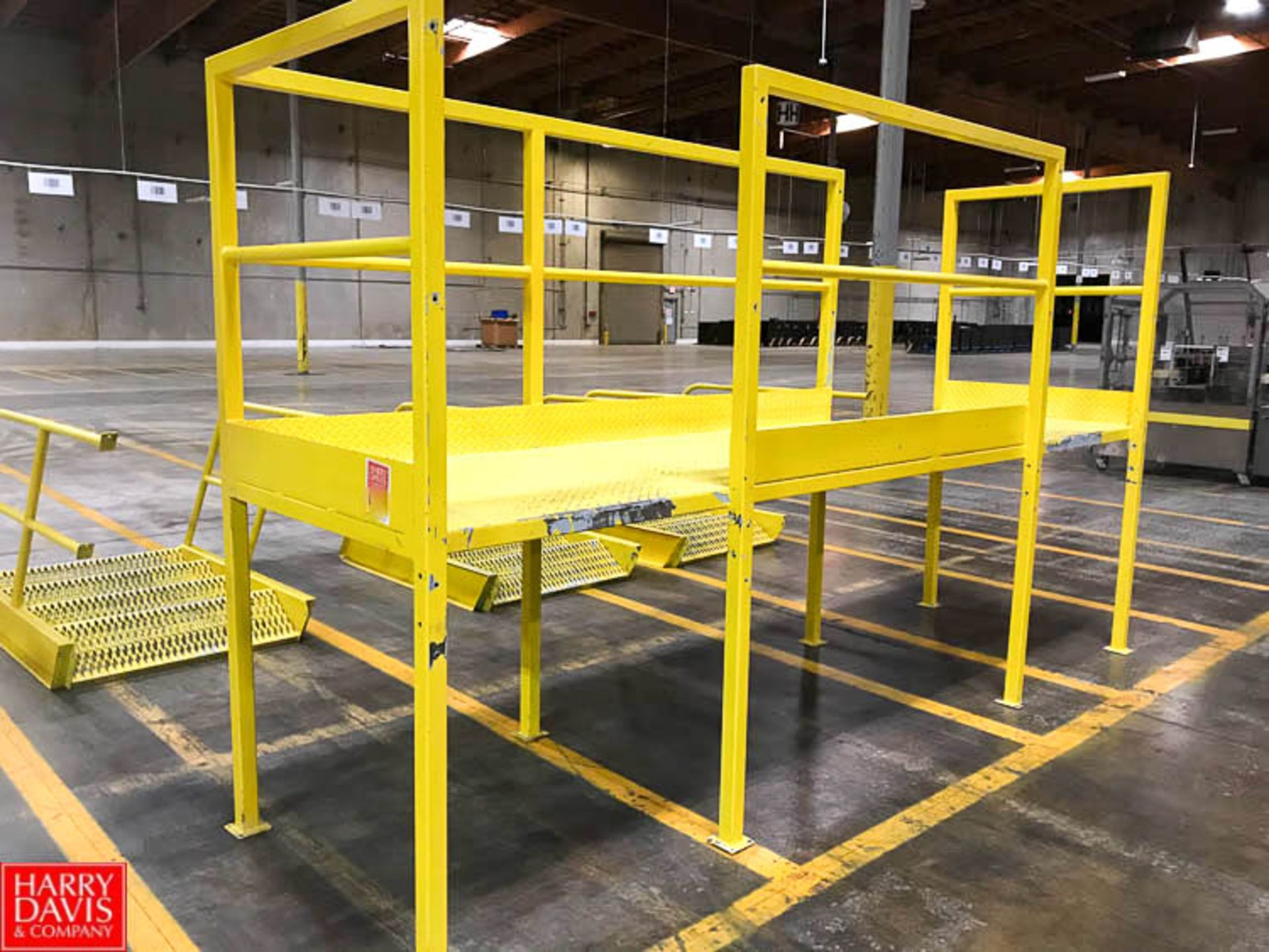 Steel Platform with (3) Sets of Stairs, 37" Width x 12' Length Rigging Fee: 200 Rigging Fee: 200