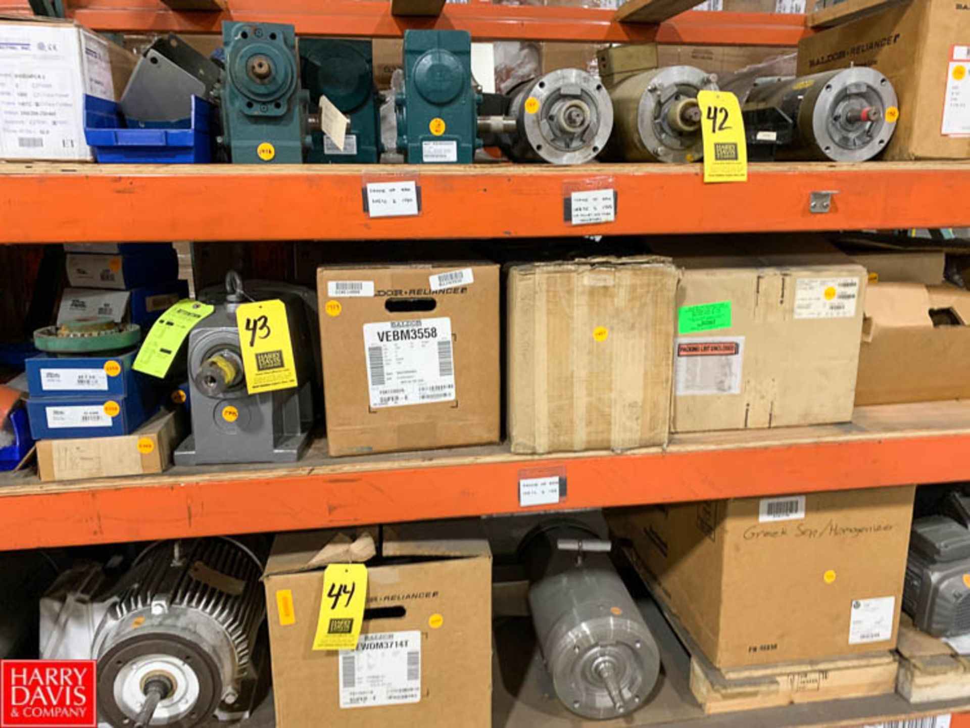 Assorted Baldor, Allen Bradley and other Motors and Convertors up to 2 HP Rigging Fee: $ 50