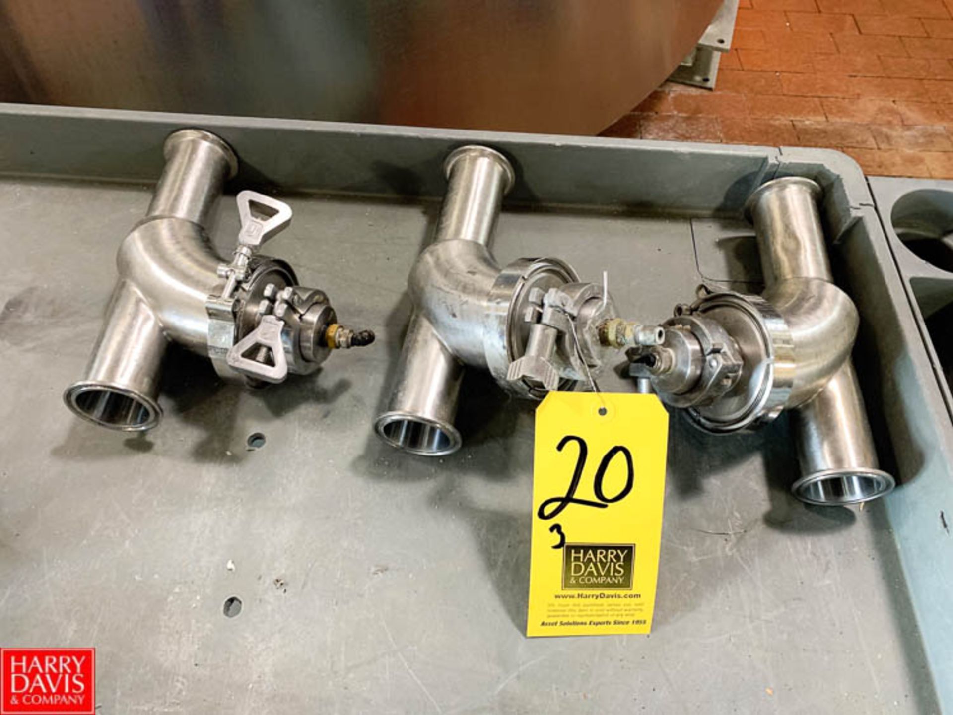 2" S/S Ball-Type Check Valves, with Air Blow Down, Clamp Type -Rigging Fee $ 25