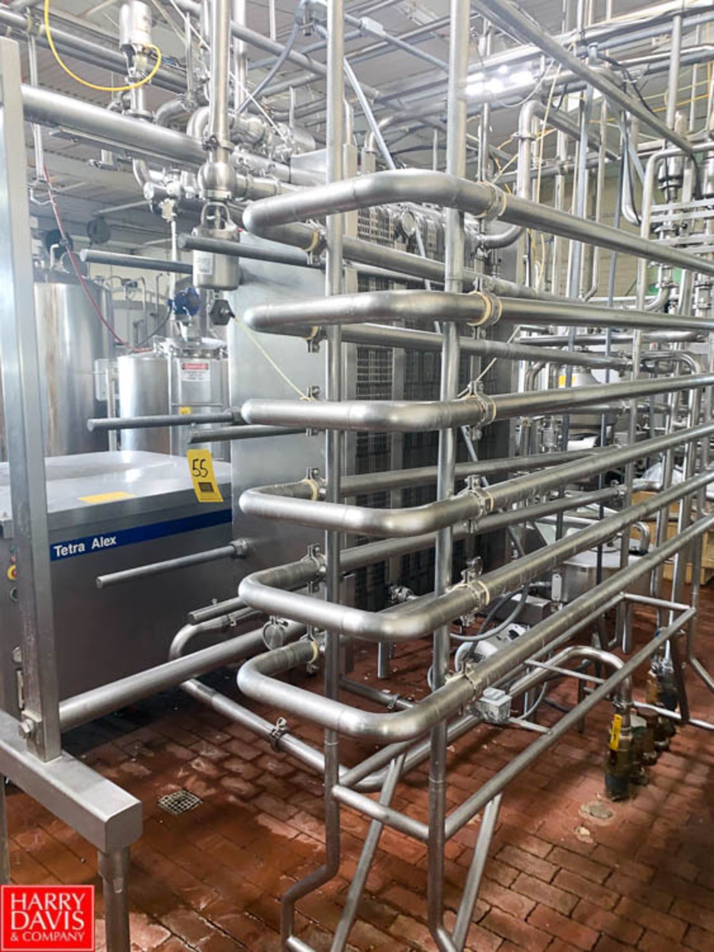 2,000 GPH Pasteurization System Including: AGC 3-Zone S/S Frame Plate Heat Exchanger Model AR56-3,