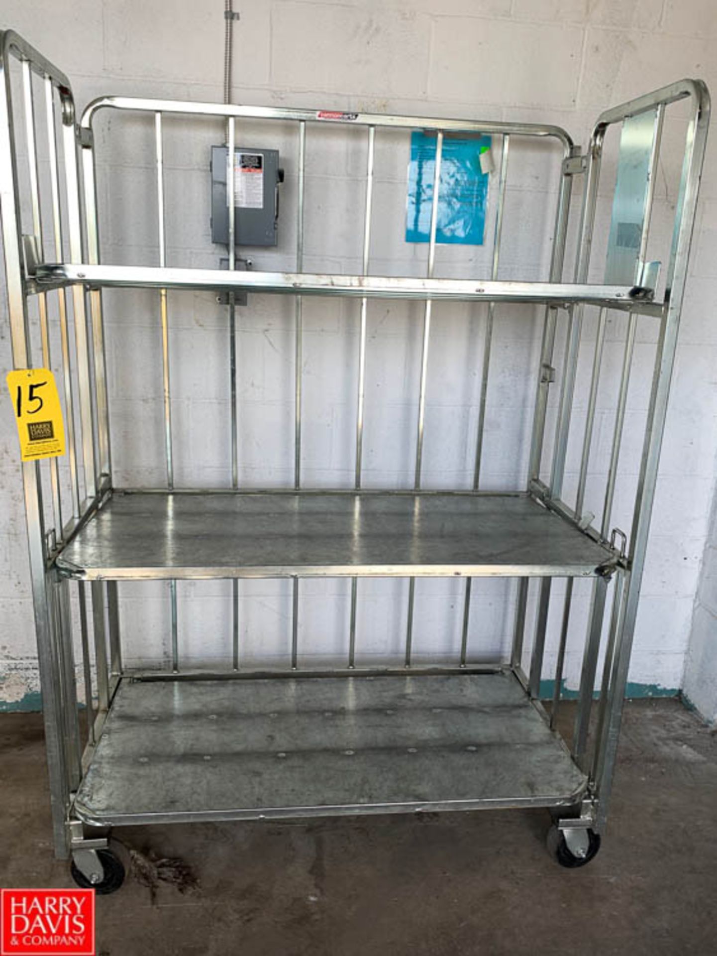 Cannon 84 Gallon S/S Bossy Cart, Model 4-13MM83-0263-300 - Rigging Fee: $10
