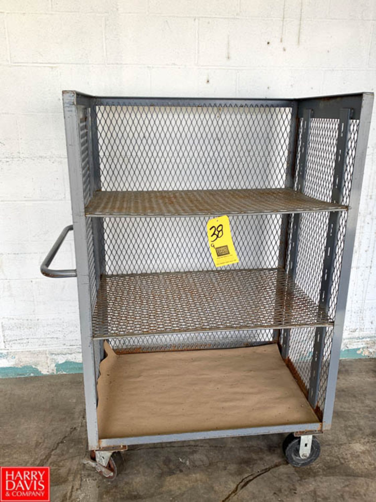 Steel Stock Carts with Shelves - Rigging Fee: $10