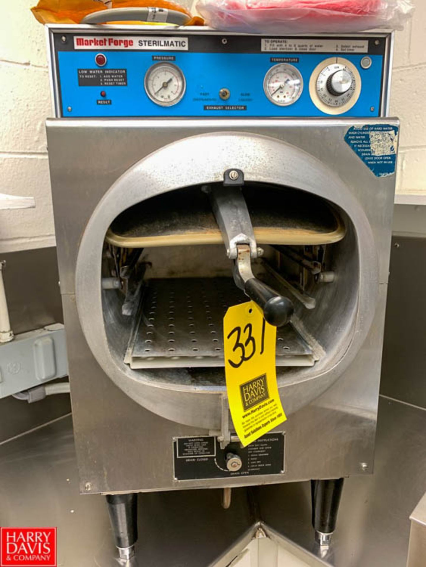 Market Forge Sterilmatic Autoclave Rigging Fee: $150