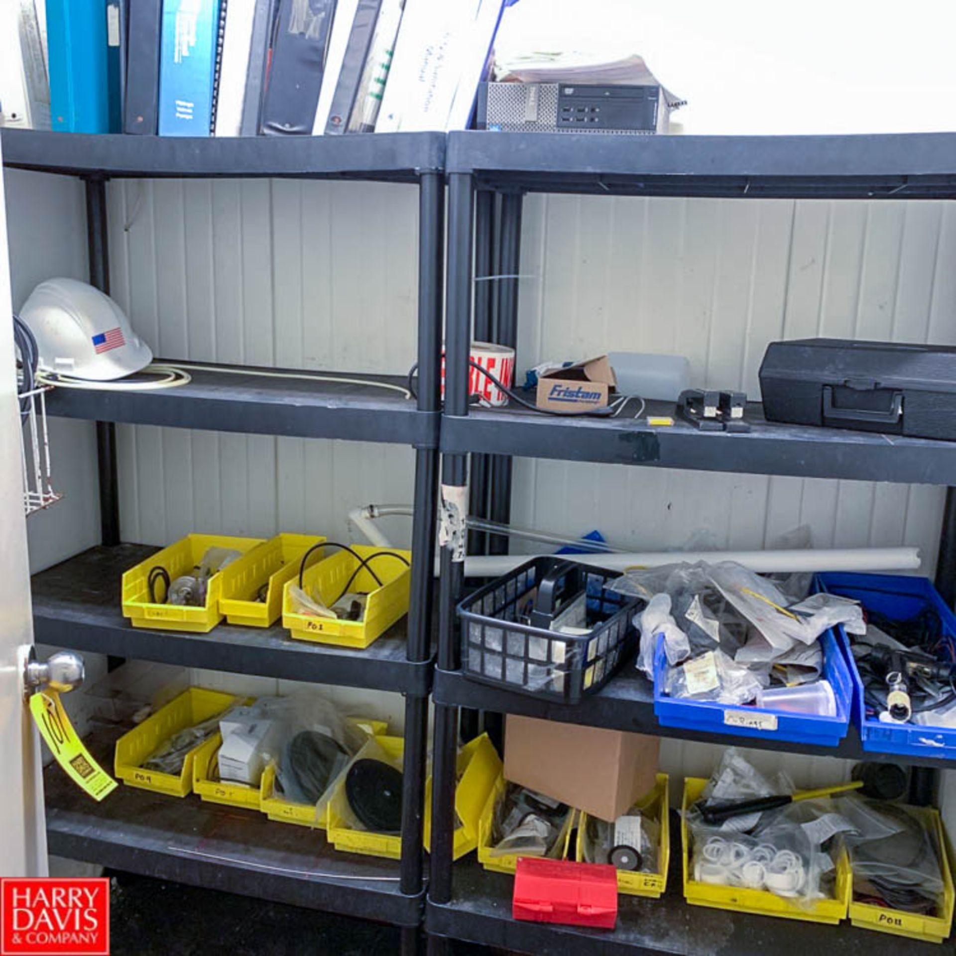 Assorted Pump Parts, Tool Box and Shelves Rigging Fee: $150