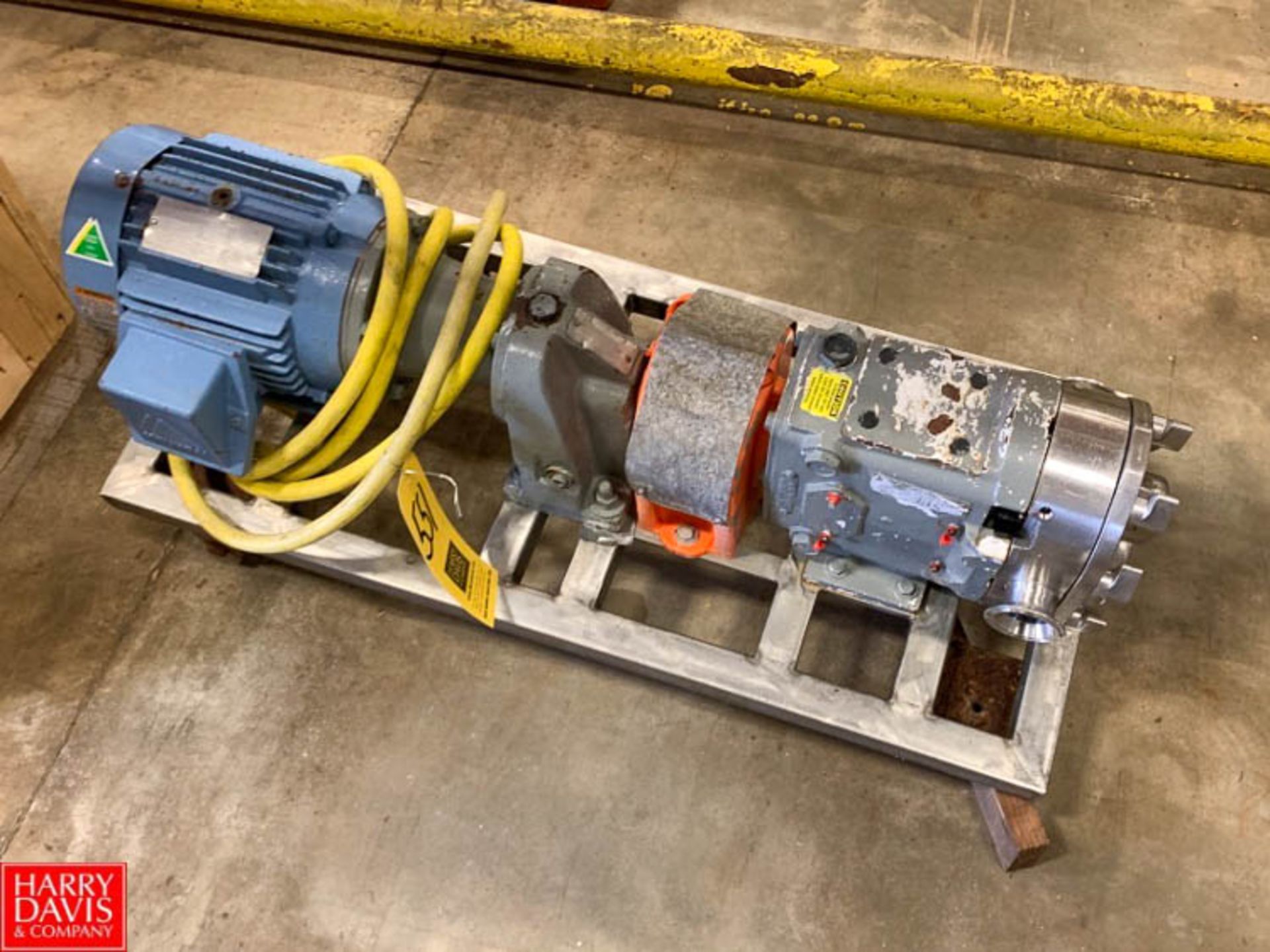 Ampco Positive Displacement Pump with 2" S/S Head, Clamp Type, Mounted on S/S Base Rigging Fee: $25