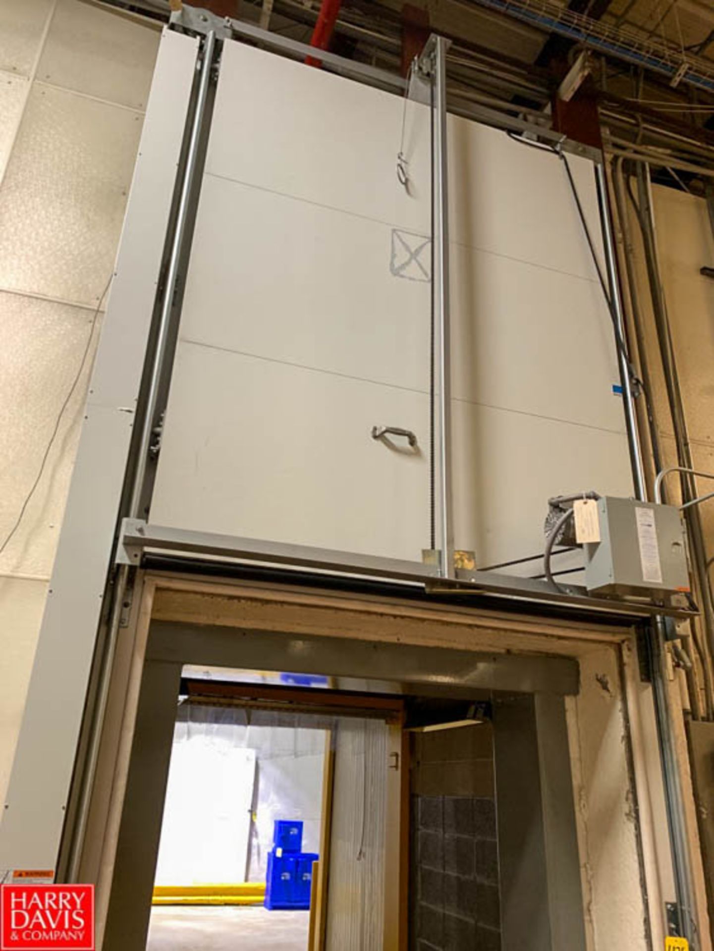 2018 Power Freezer Door, 86" Wide x 96" High, with (3) Electric Heaters Rigging Fee: $1750
