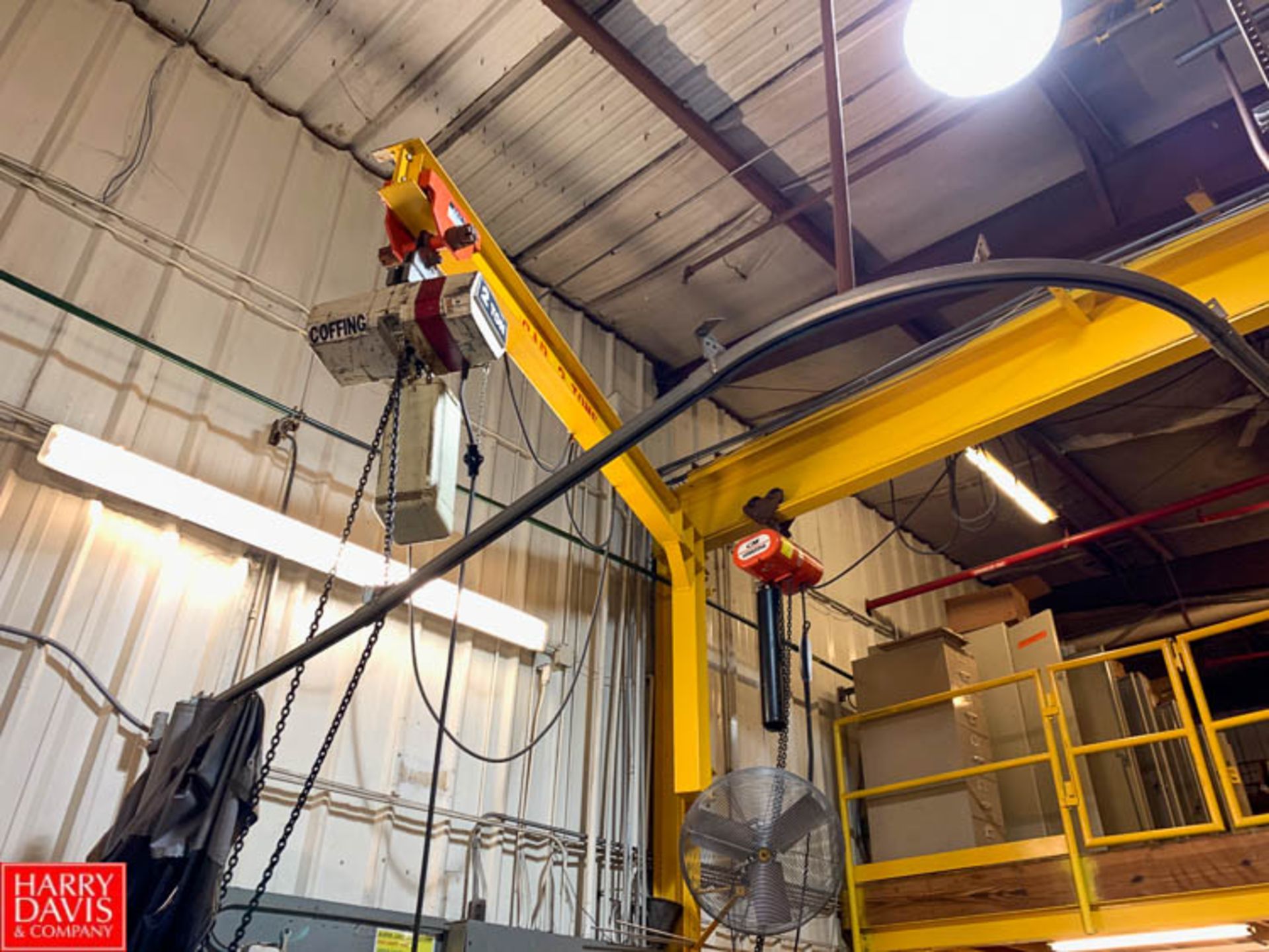 Coffing and CM Electric Jib Hoist and Trolley Hoist Rigging Fee: $150