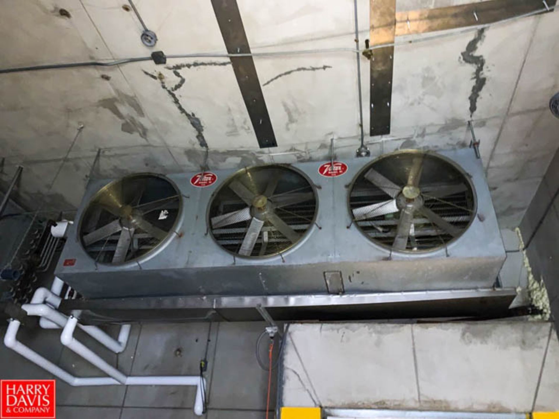 Vilter 3-Fan Ammonia Freezer Blowers Rigging Fee: $250