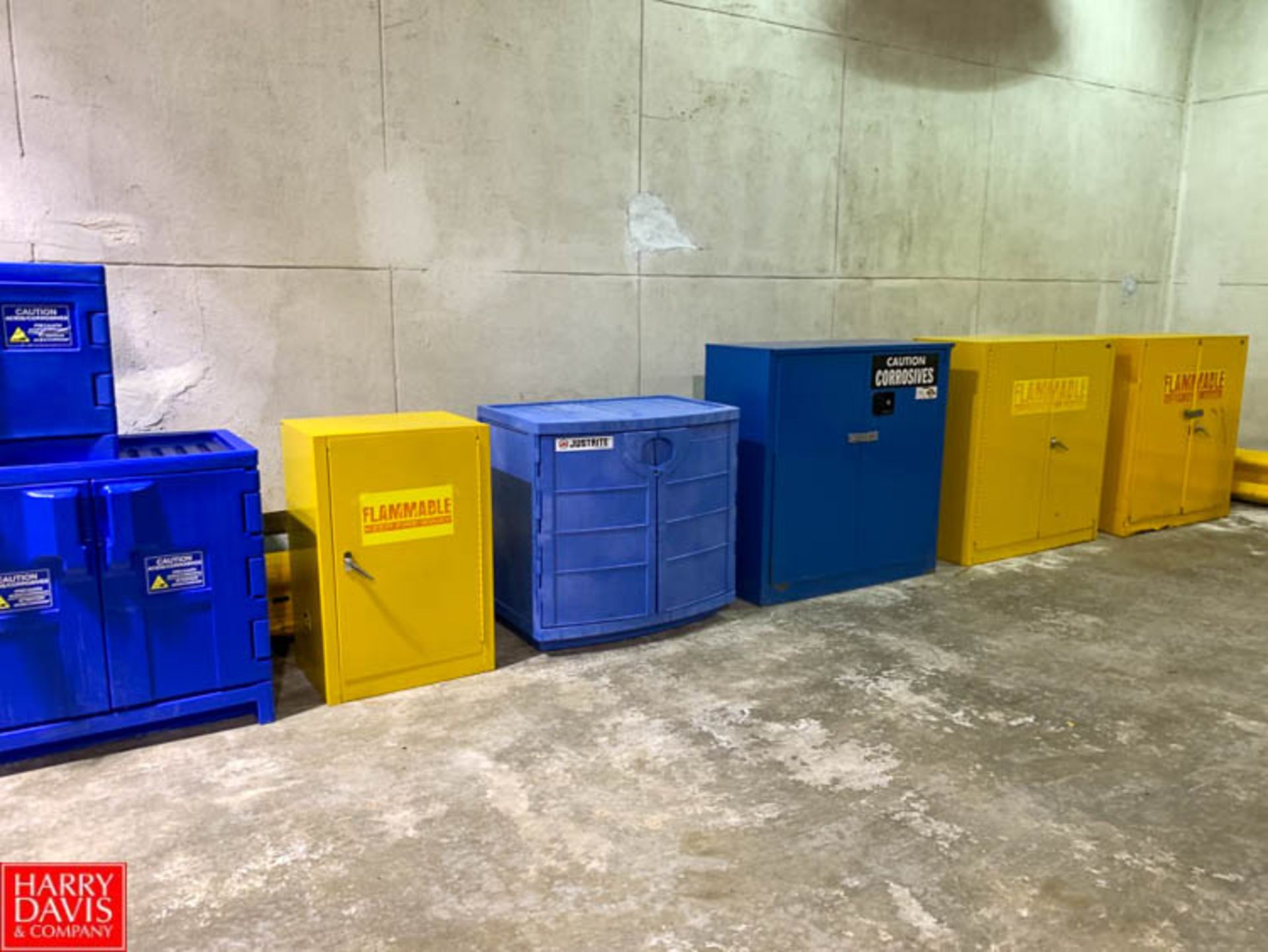 Justrite and other Chemical Storage Cabinets Rigging Fee: $300