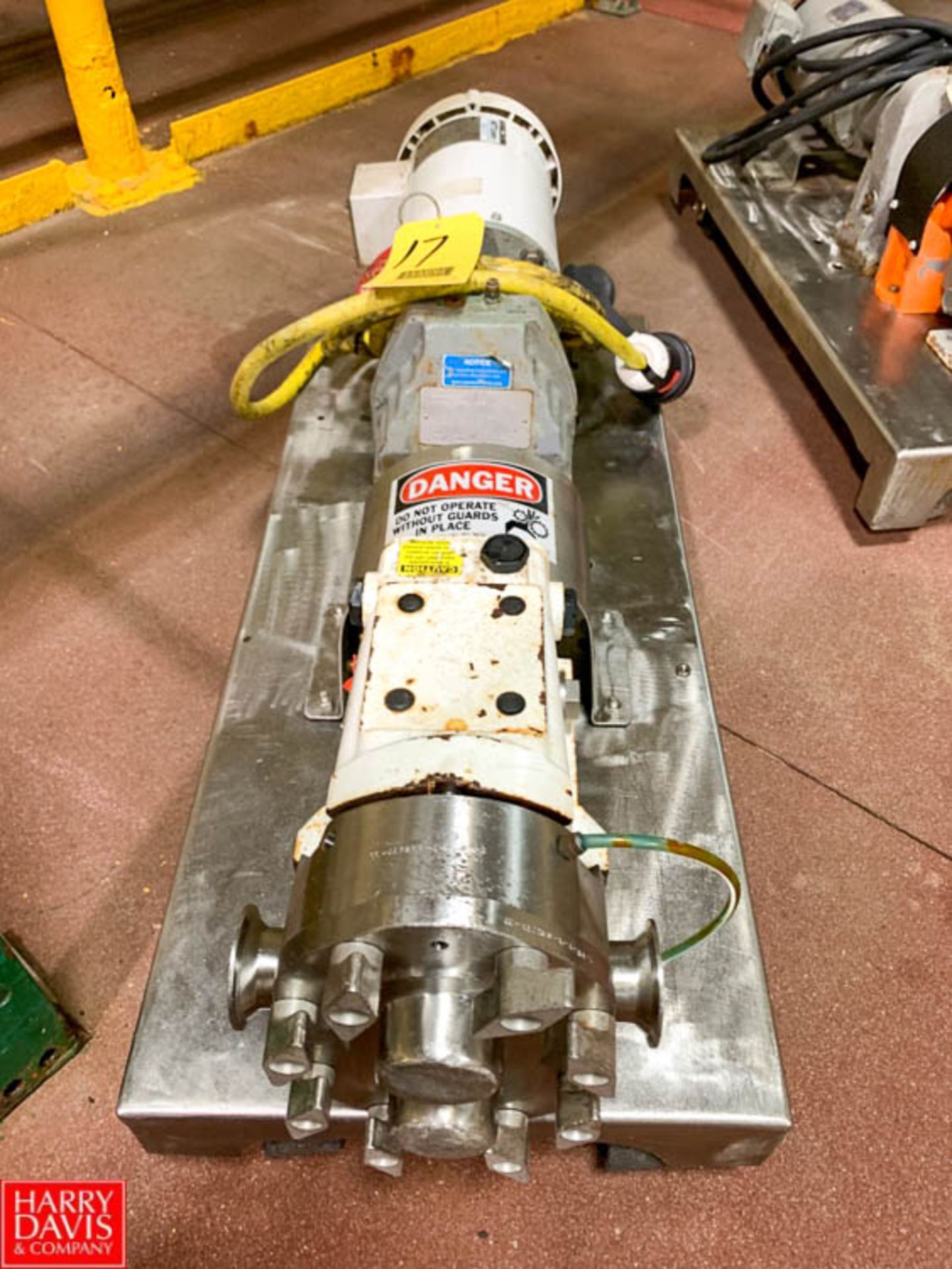 Ampco Positive Displacement Pump, Model RBPZ-1-30-DO on S/S Base, with 2" S/S Head and Clamp Type