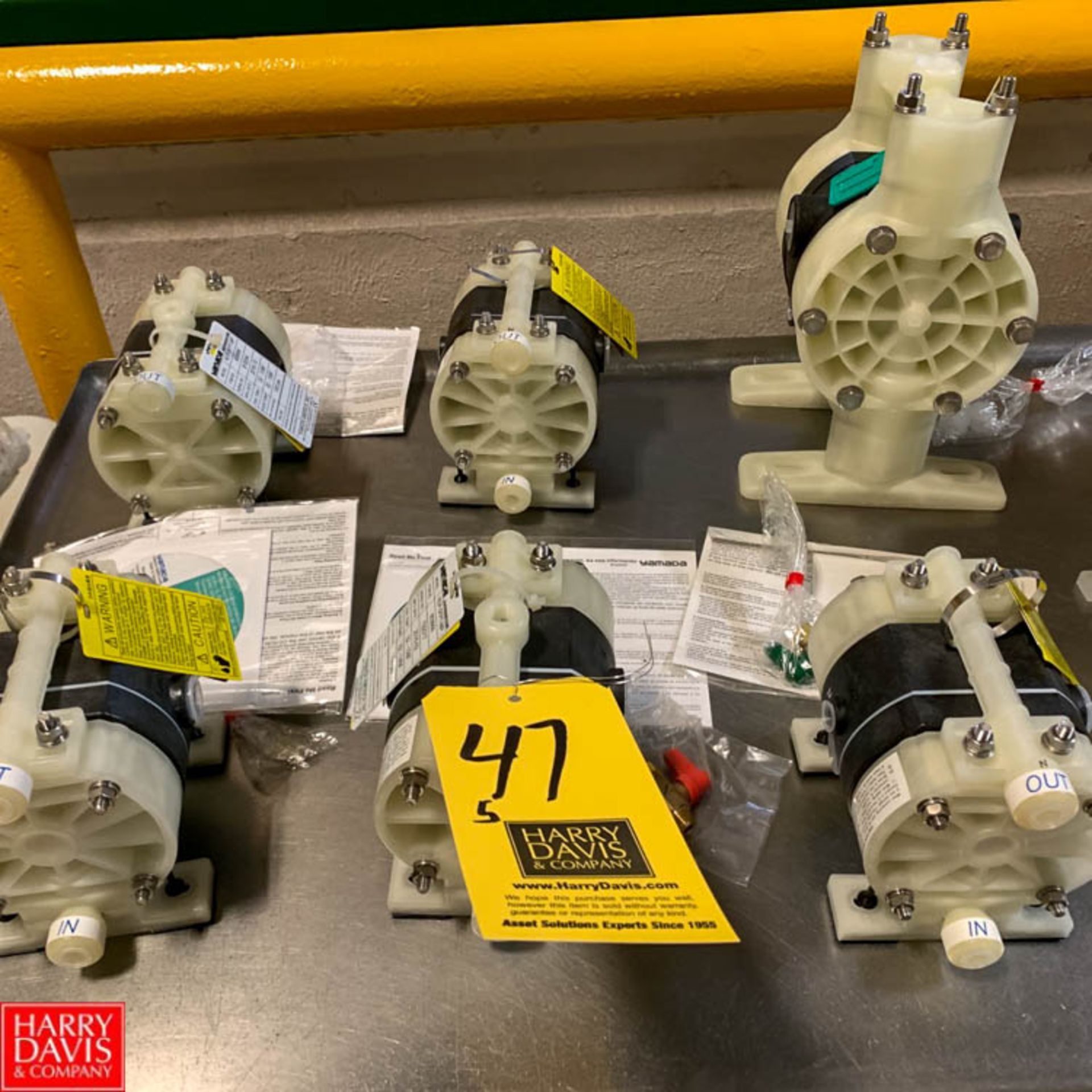 Yamada Diaphragm Pump, Model NDP-5FPT-MP and K15-PT-ECO/8480-0116 Rigging Fee: $25