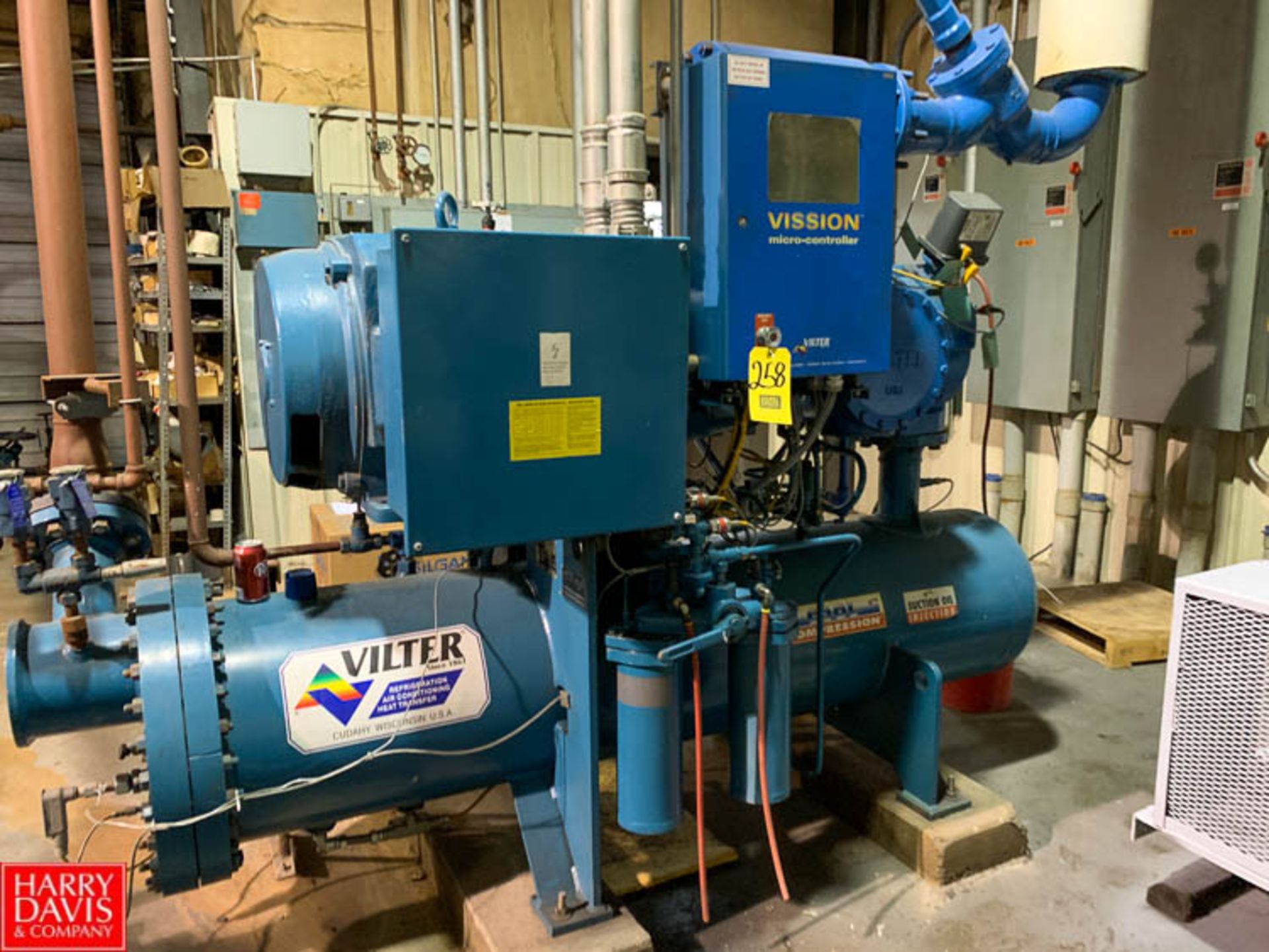 2006 Vilter 300 HP Screw Ammonia Compressor, Model VSM601-VVR-A-H-NEC-CC, S/N K65340 with RAM