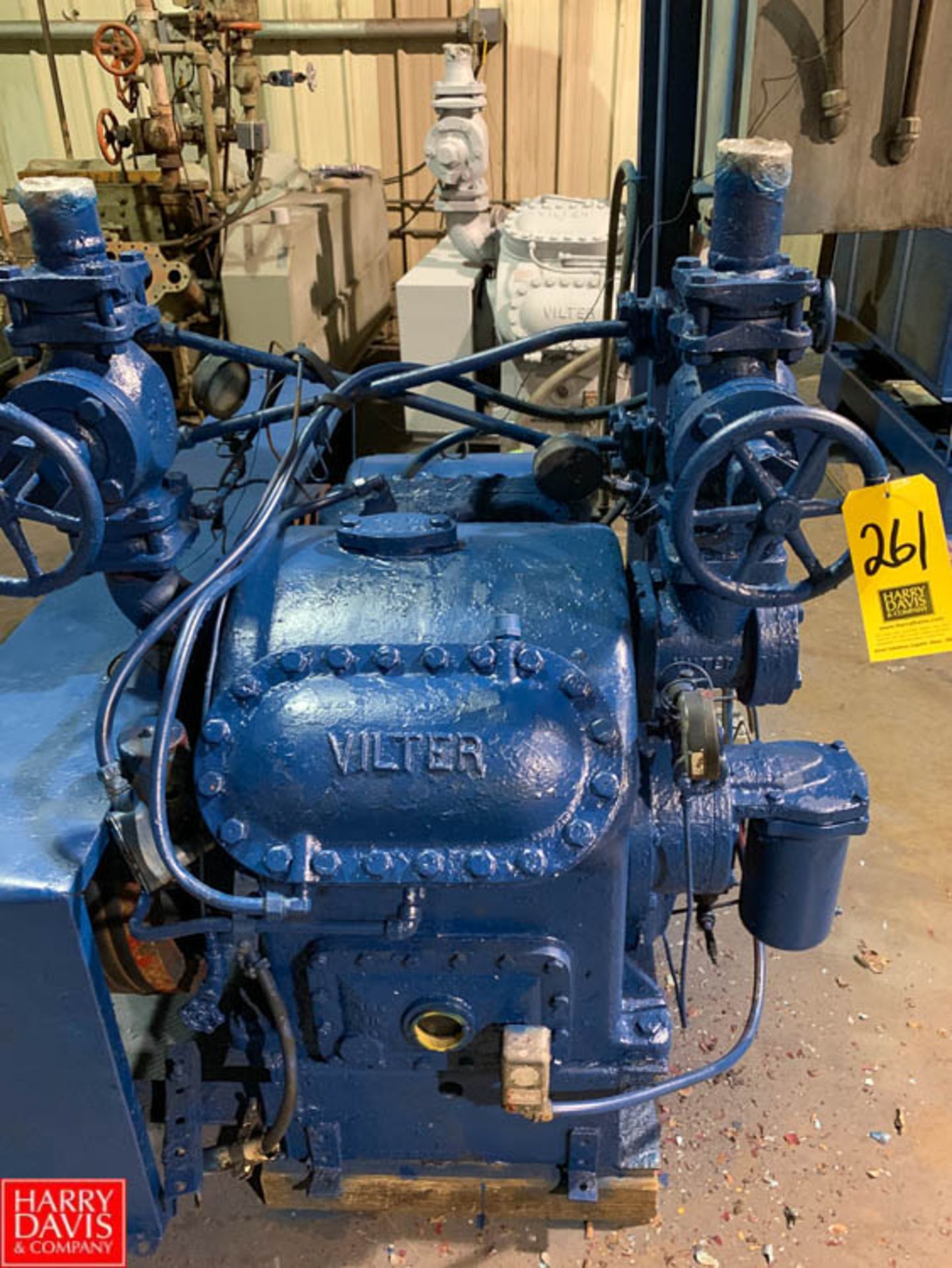 Vilter 50 HP 4-Cylinder Ammonia Compressor - Rigging: $500