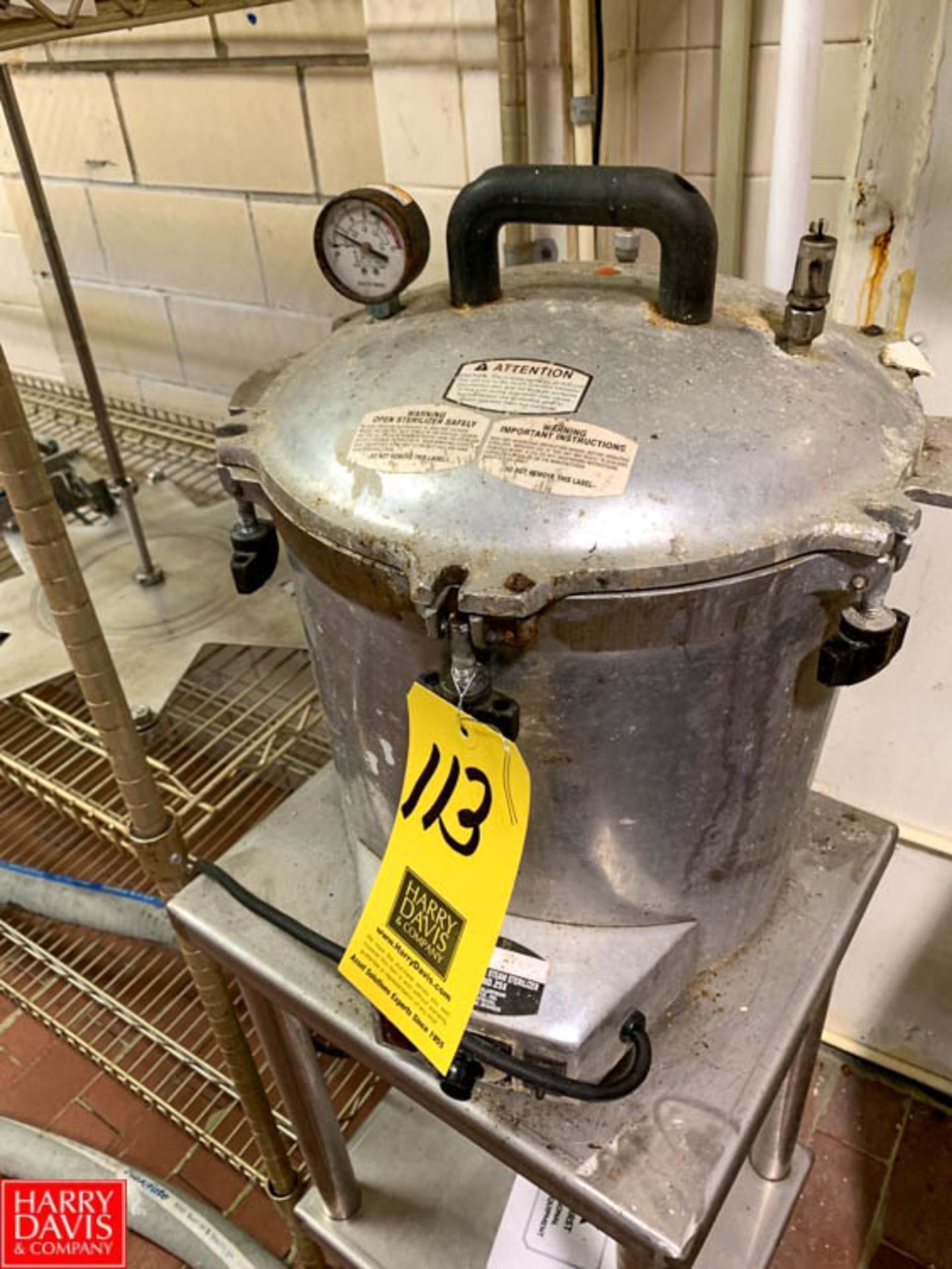 Electric Steam Sterilizer - Rigging: $25