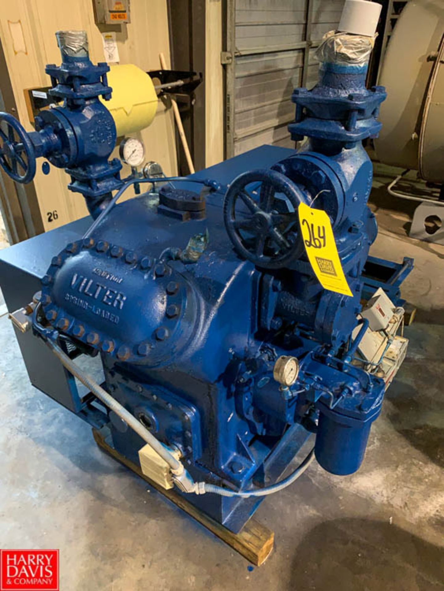 Vilter 75 HP 4-Cylinder Ammonia Compressor - Rigging: $500