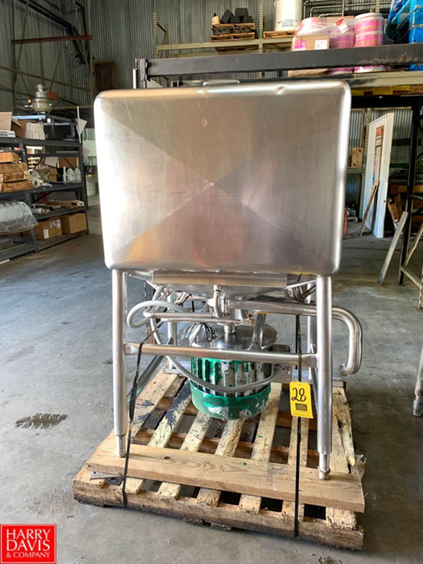 200 Gallon S/S Bottom Jacketed Liquefier - Rigging: $150