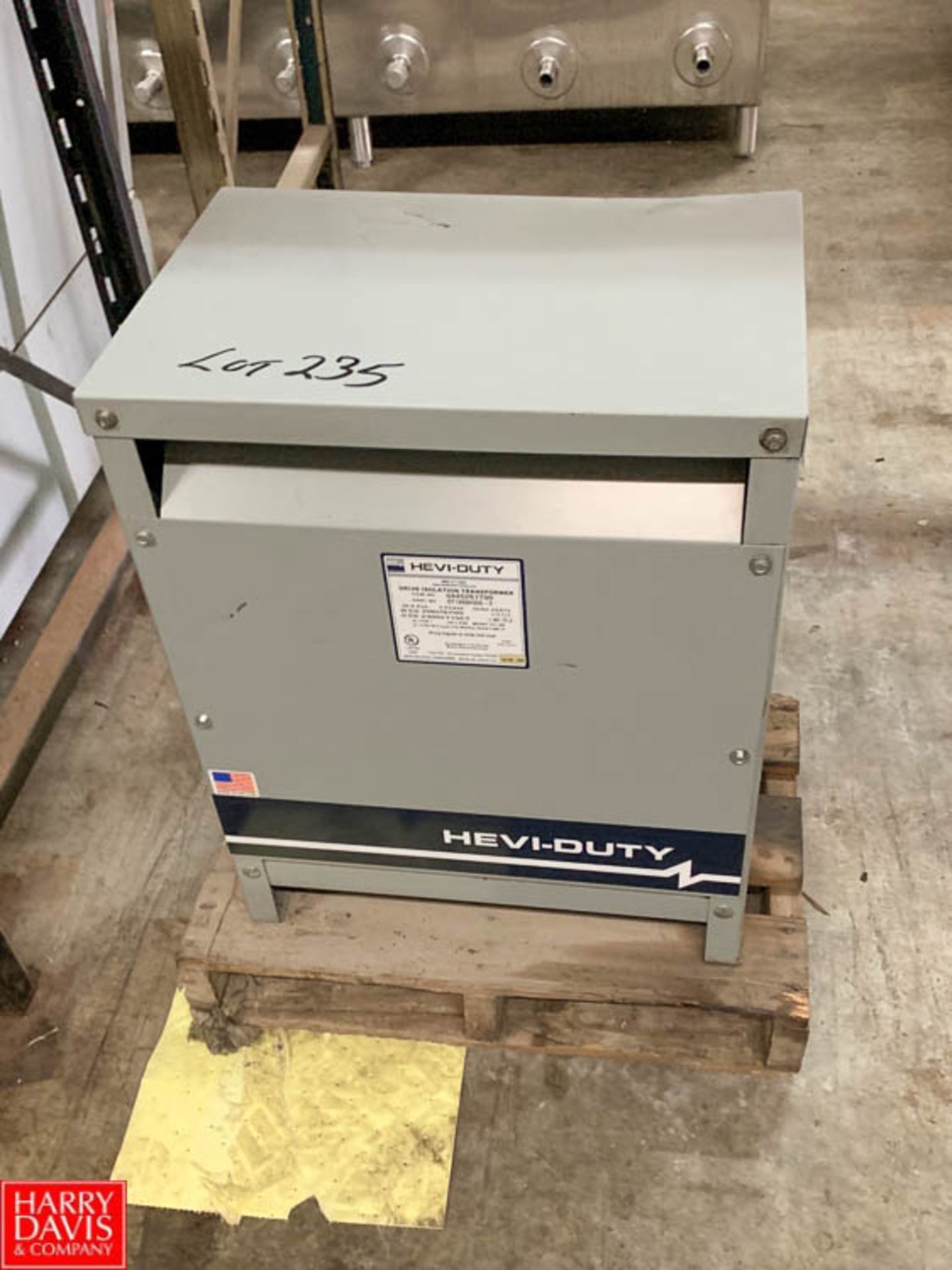 Hevi Duty 30 KVA Transformer with High Volts 200/575, Low Volts 230/115 - Rigging: $100