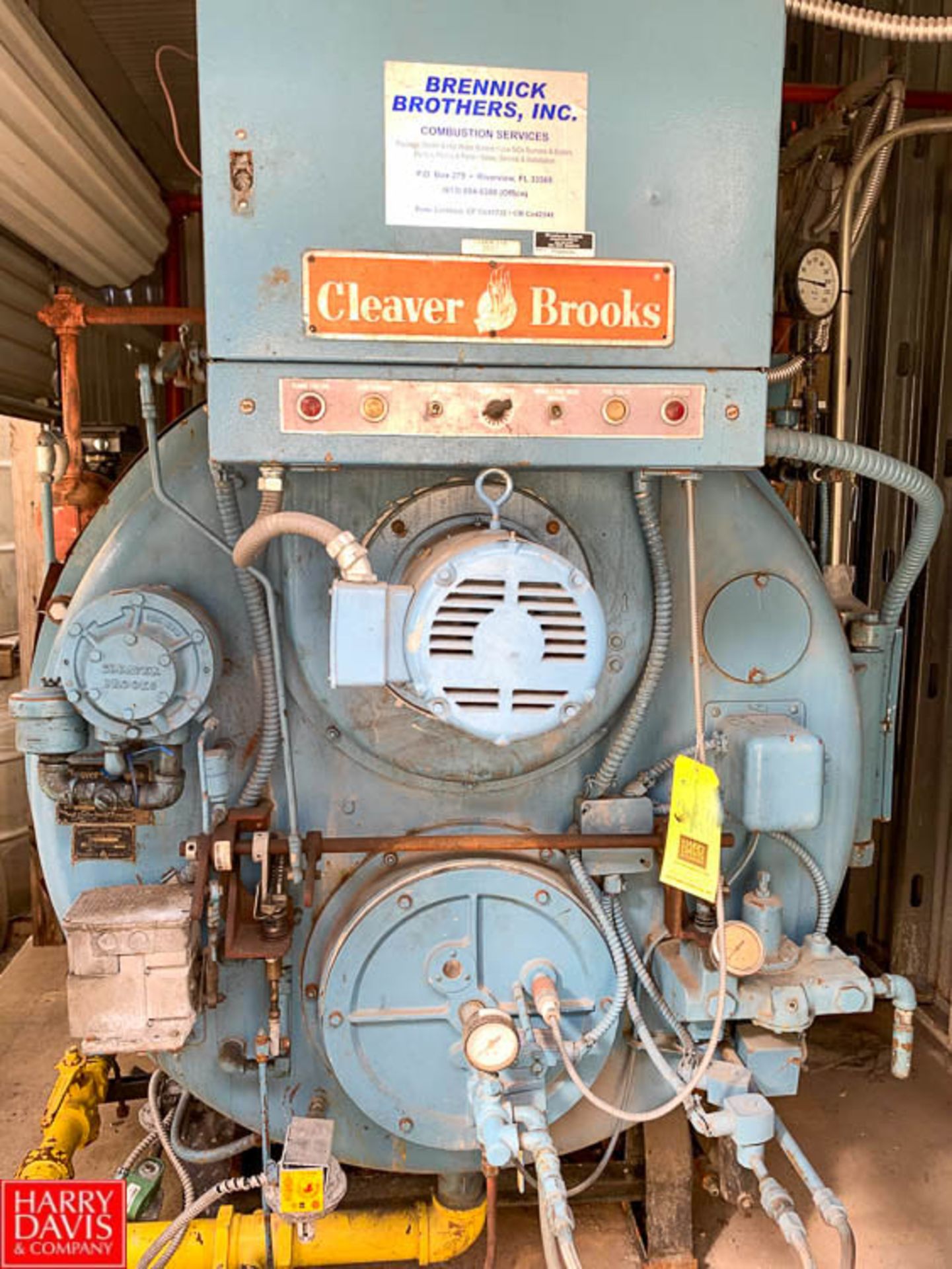 Cleaver Brooks Boiler, 150 Psi, Model CB170-1005, S/N 1-24382, with Feed System Rigging: $2650