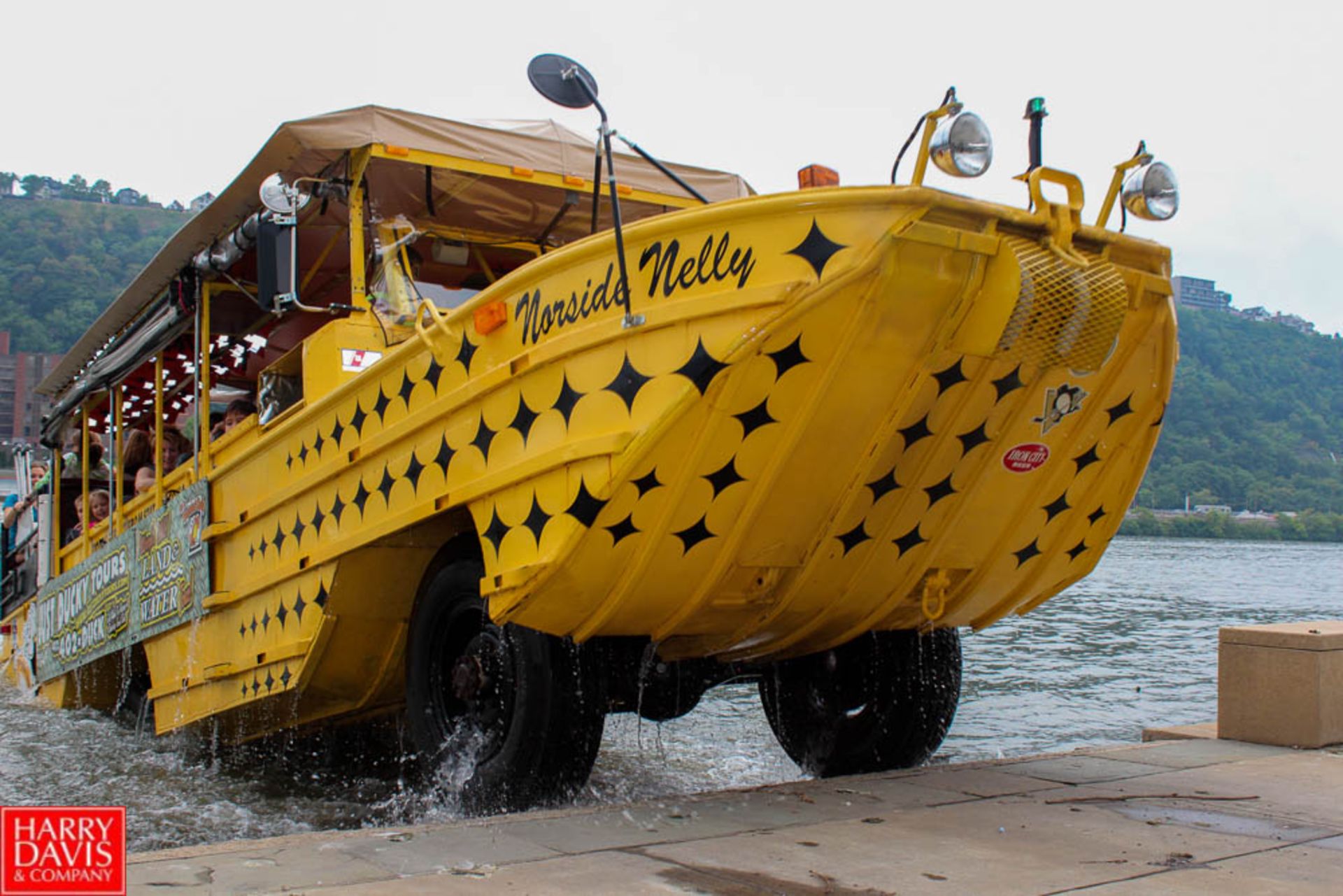 30-Passenger Amphibious Tour Boat, 200 HP, Model DUKW, with Cherry 350 Engine, Fire Suppression