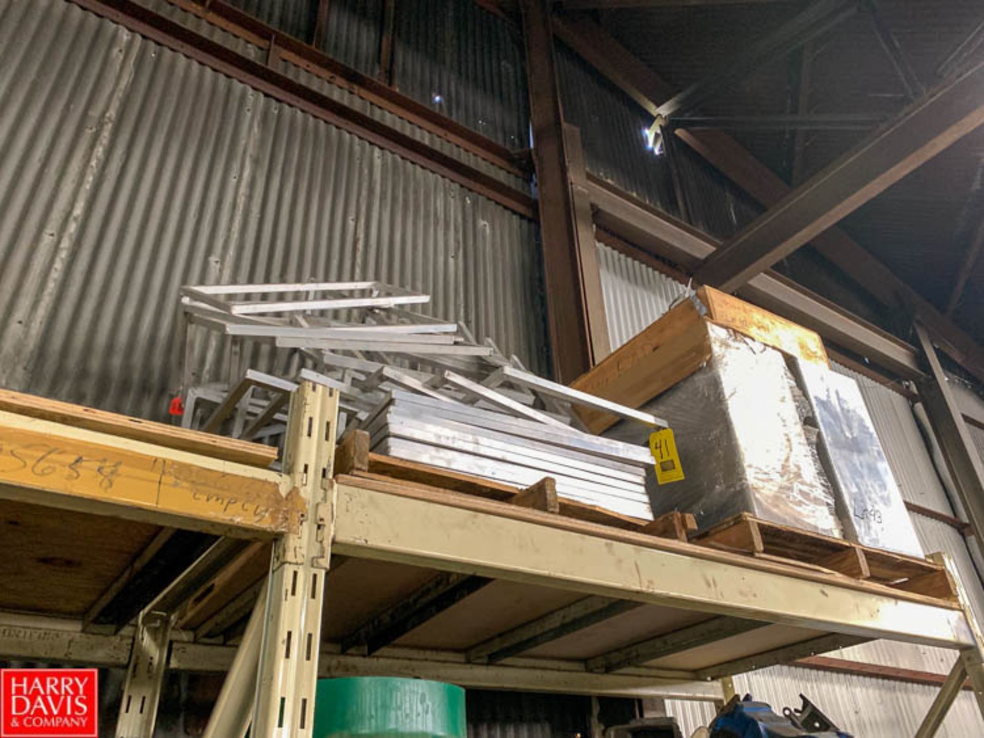 Pallet of Aluminum Seat Frames Rigging Fee: $25