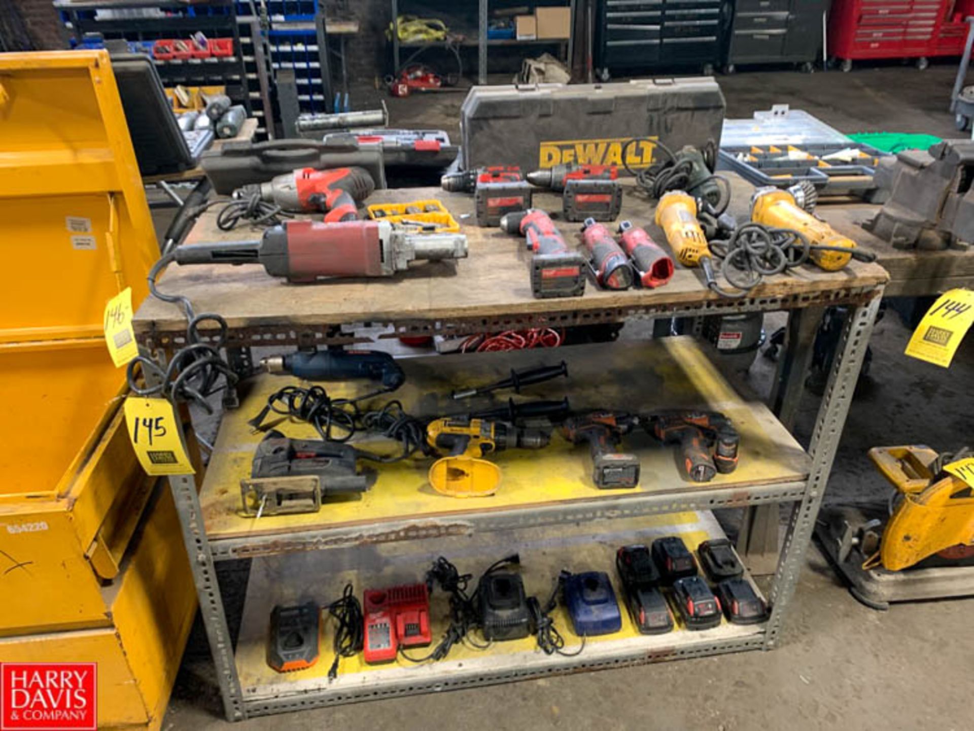 Black and Decker, Milwaukee and other Power Tools, with Drills, Power Drive, Grinders, Batteries,