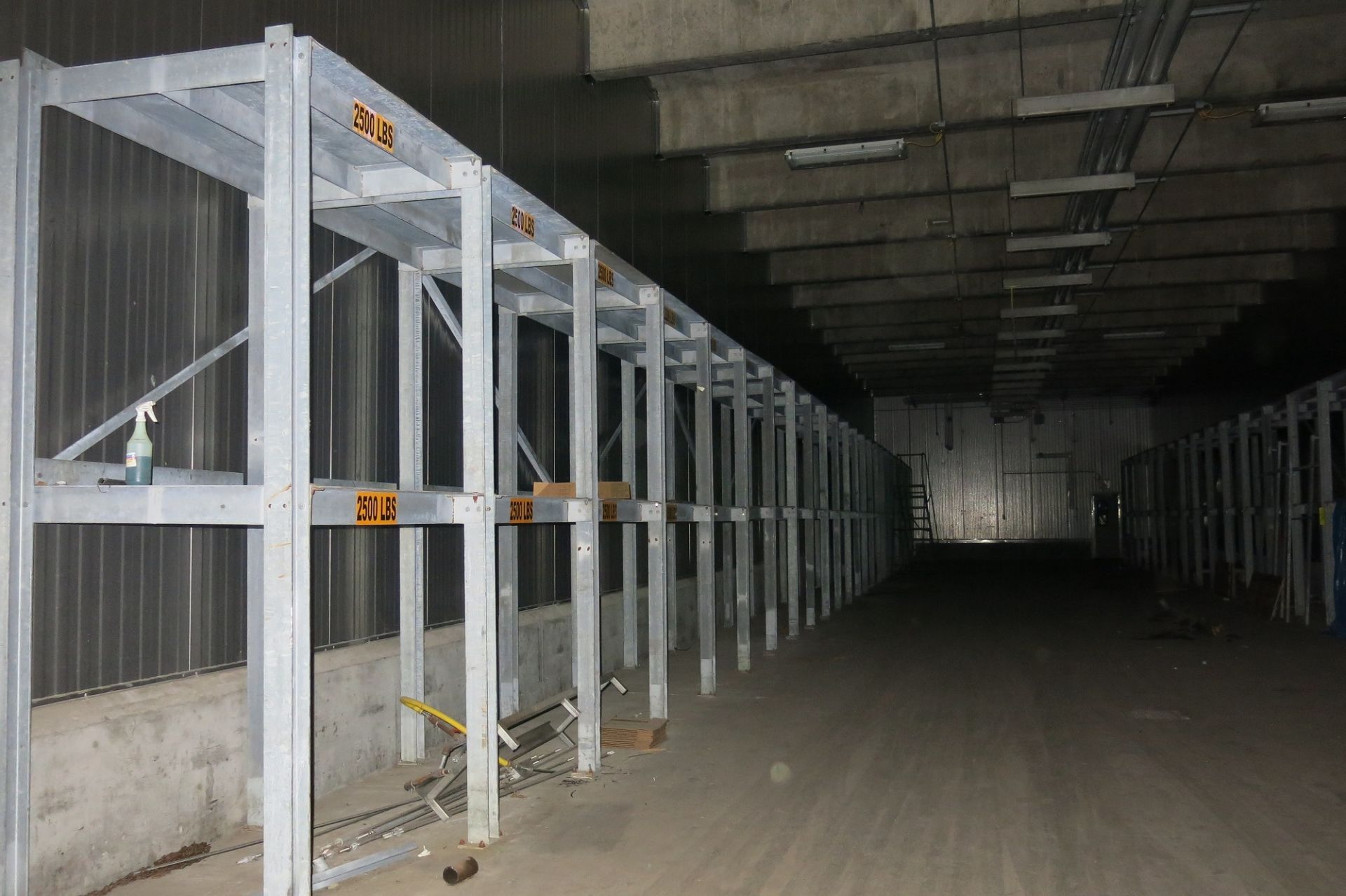 Sections of 3-Tier Pallet Racking, Rated at 2,500 lbs