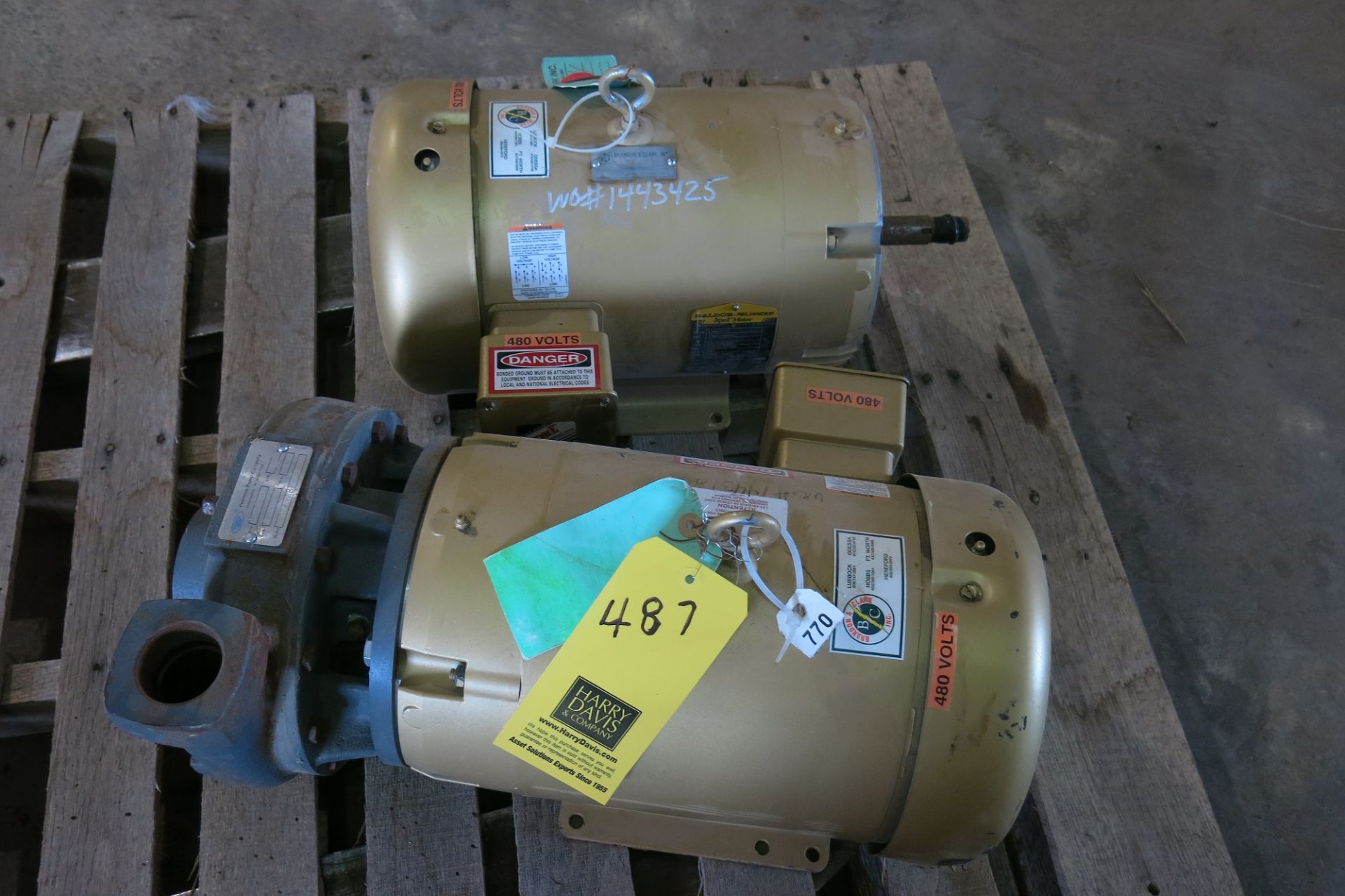 (2) Sterling Fluid System Pumps with Baldor 20 HP Motor, (1) Toshiba 350 HP Motor, (2) Toshiba 25 HP - Image 5 of 6