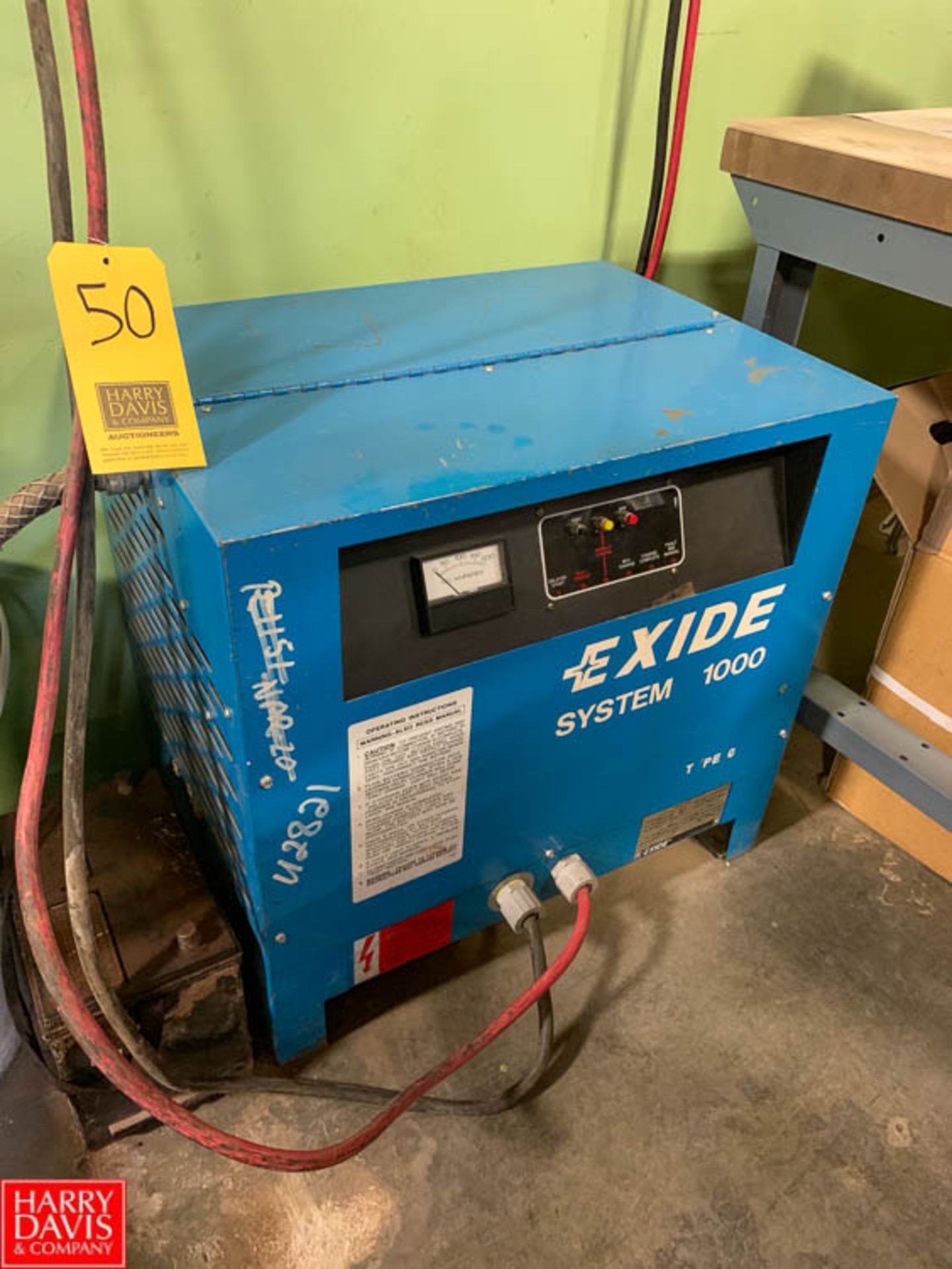 Exide 24 Volt Battery Charger Model G1-12-775B Rigging Fee: $50