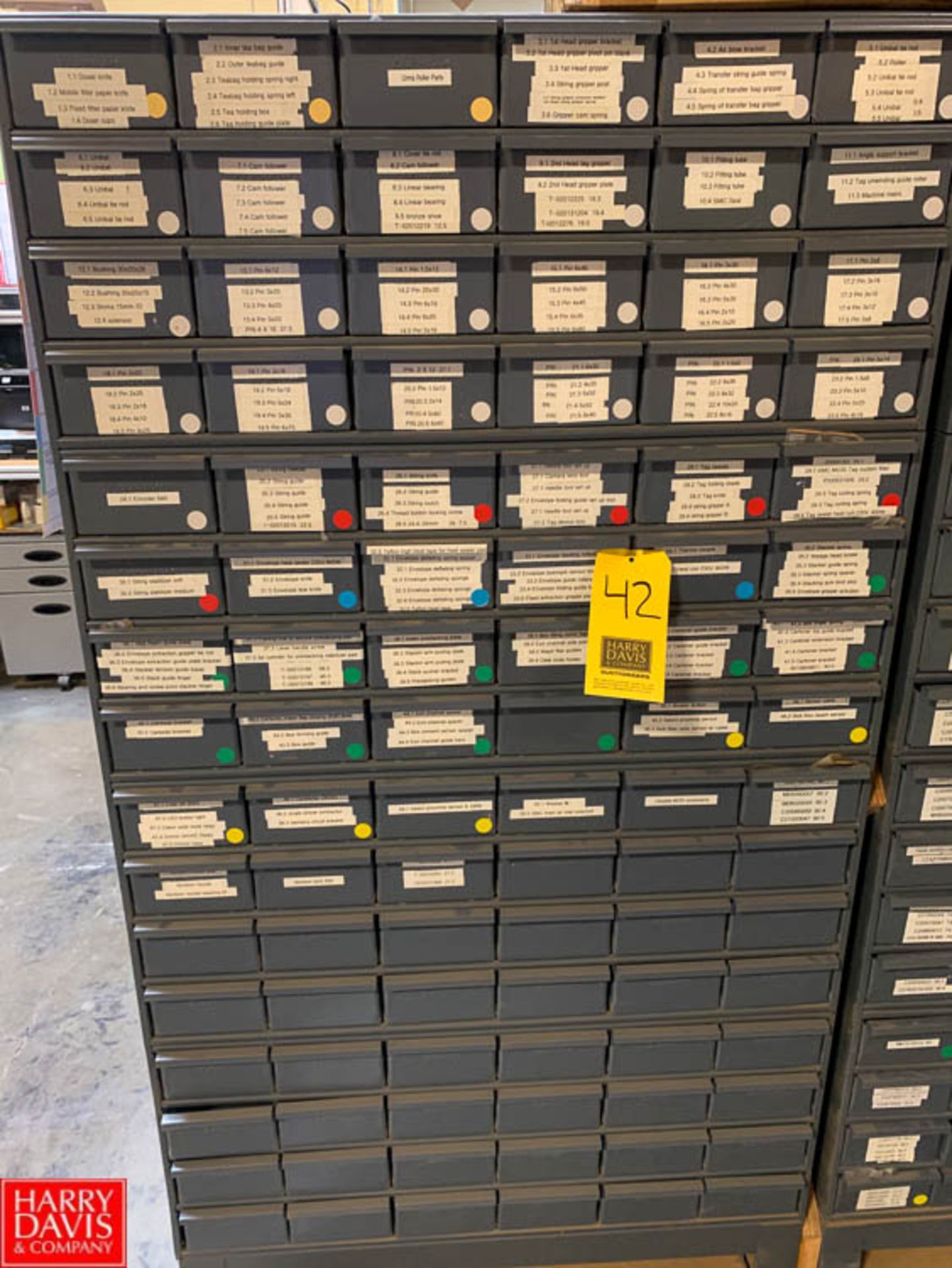 C27 Parts Drawers with Contents Rigging Fee: $40