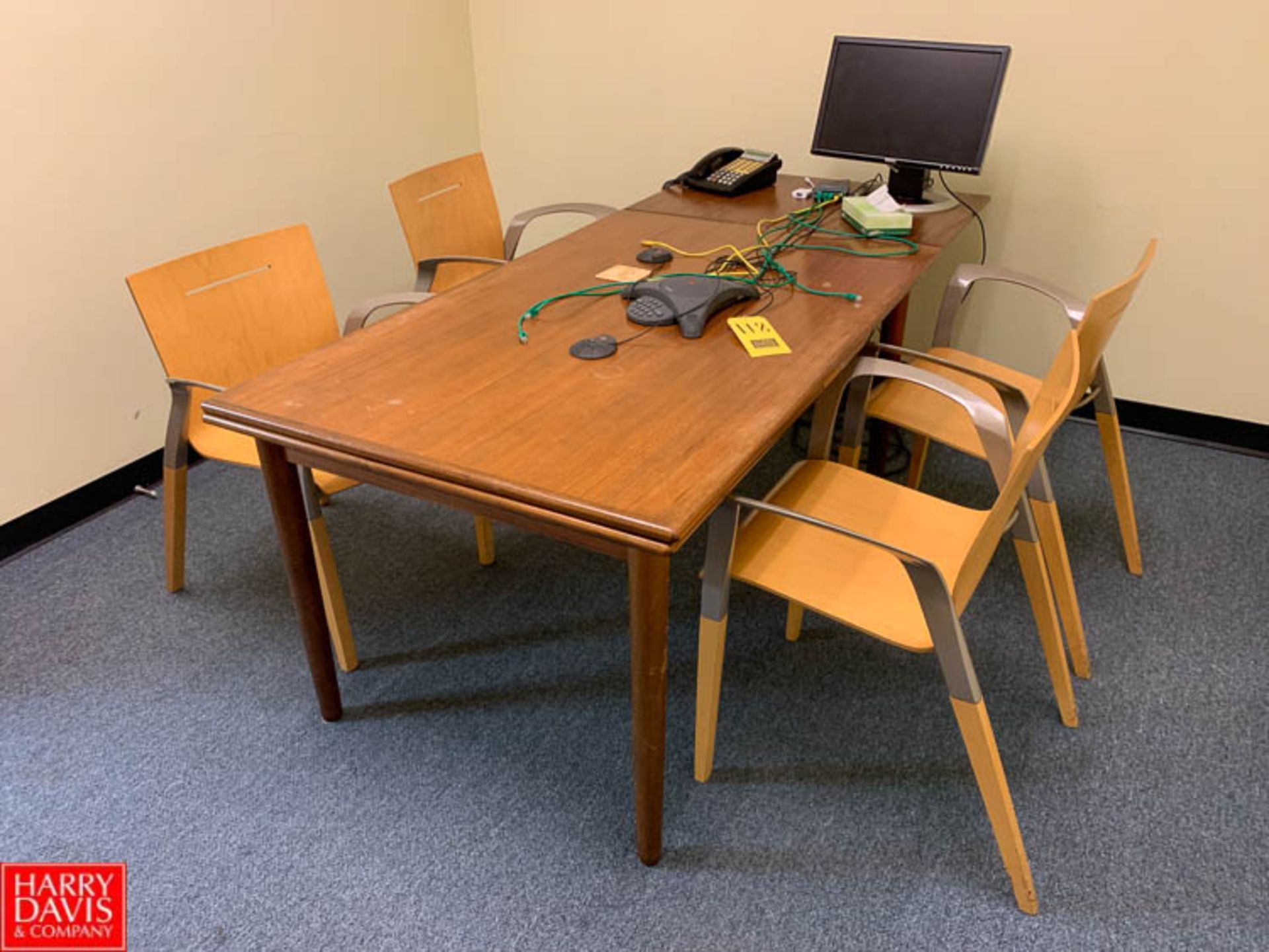 8’ x 4’ Conference Table with (6) Chairs and 81" x 39" Table with (4) Chairs Rigging Fee: $100 - Image 2 of 2