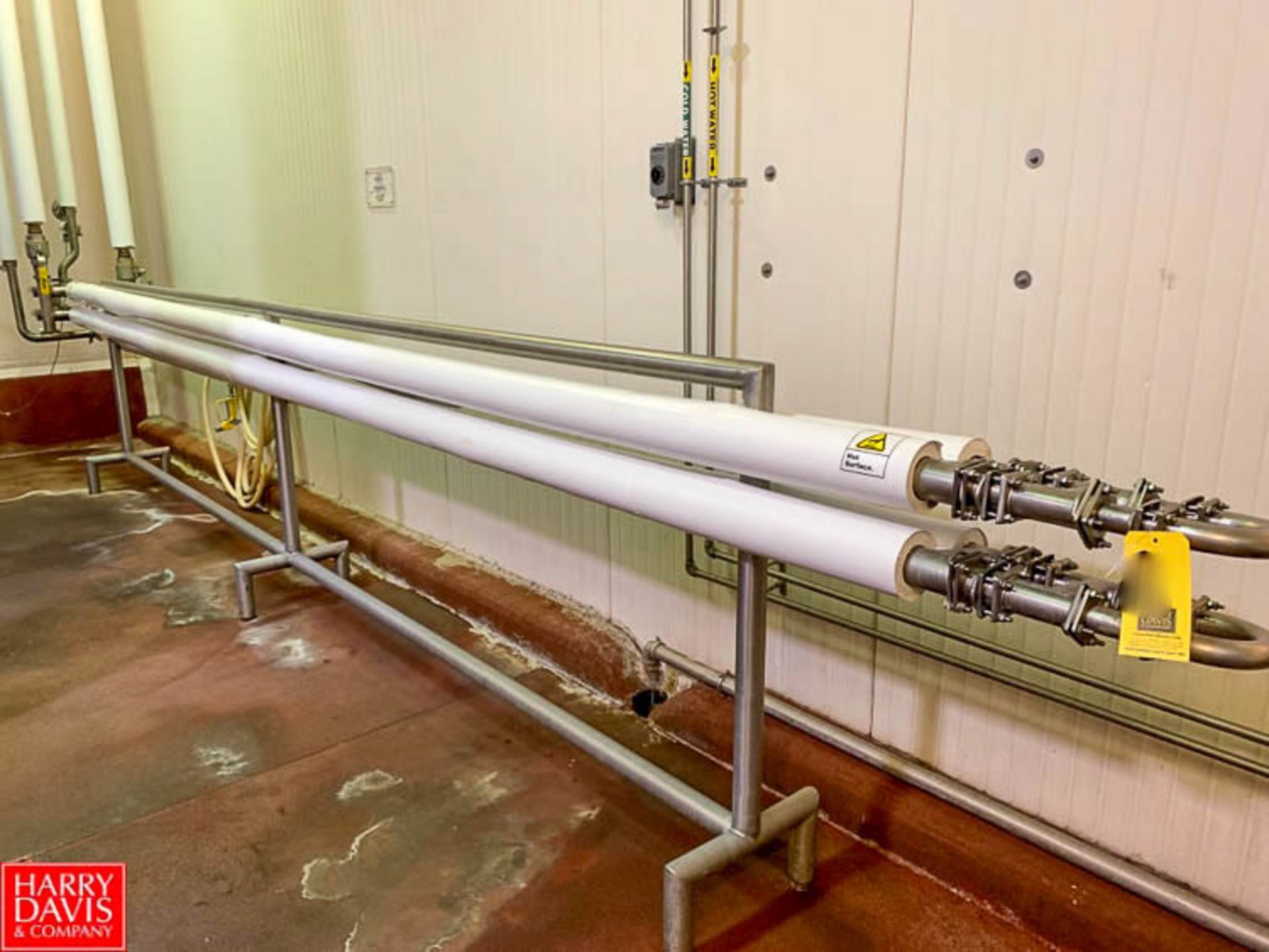 21' Long S/S 4-Pass Triple-Tube Heat Exchanger **LOCATED IN ABBEVILLE, ALABAMA Rigging Fee: $1,000