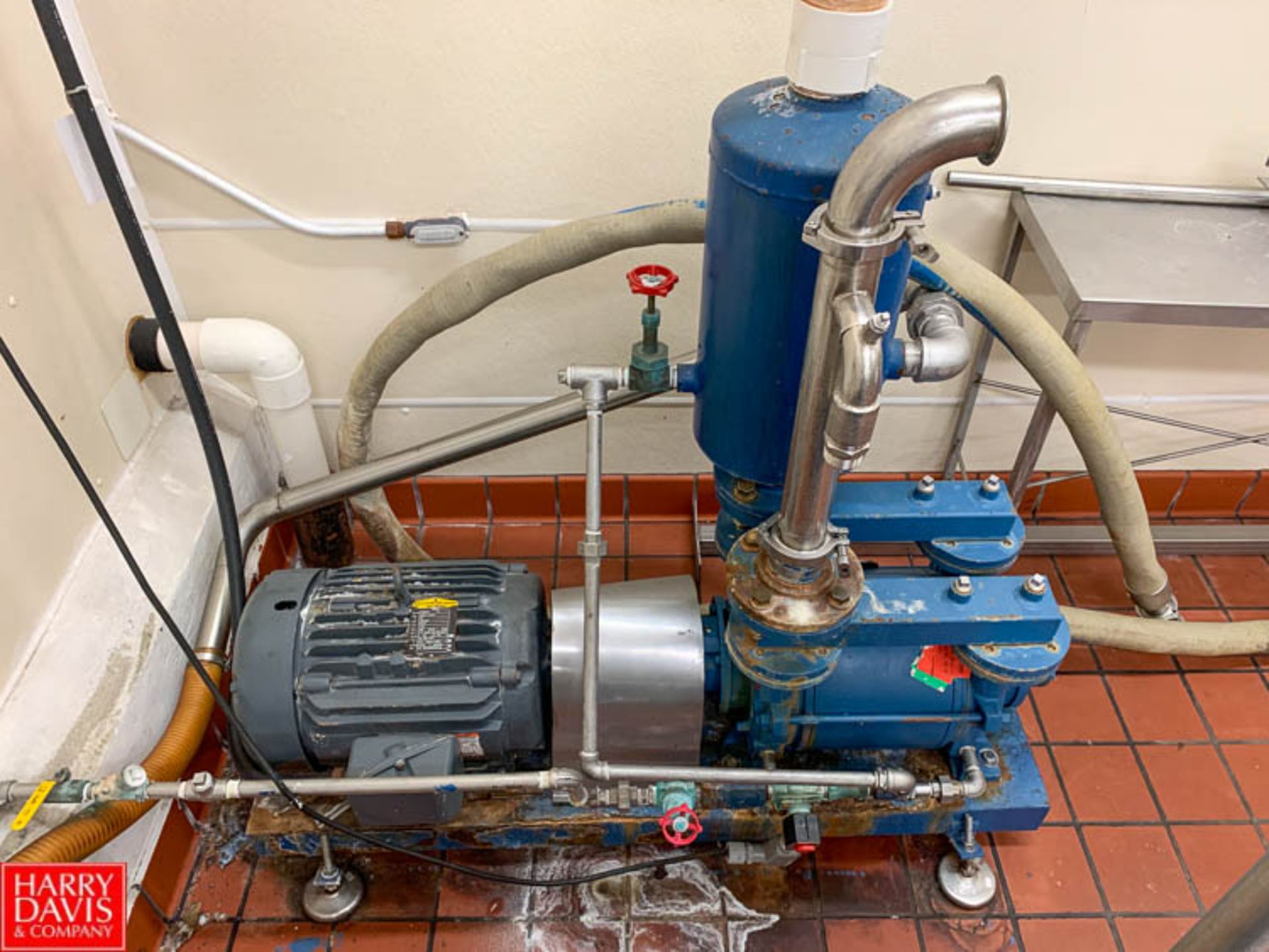 Vacuum Pump with 20 HP 1,765 RPM Motor